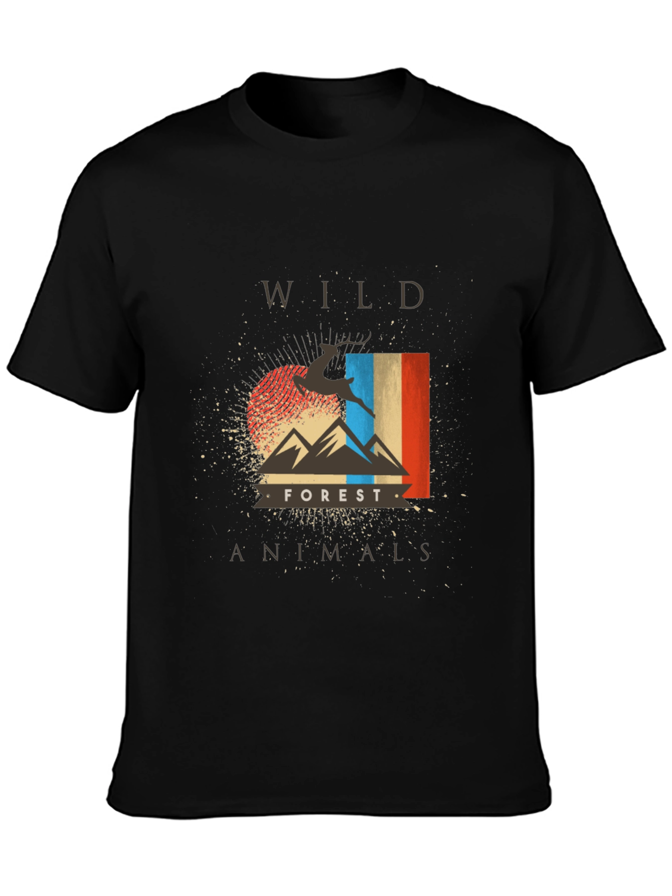 Wild Forest Animals Graphic T-Shirt