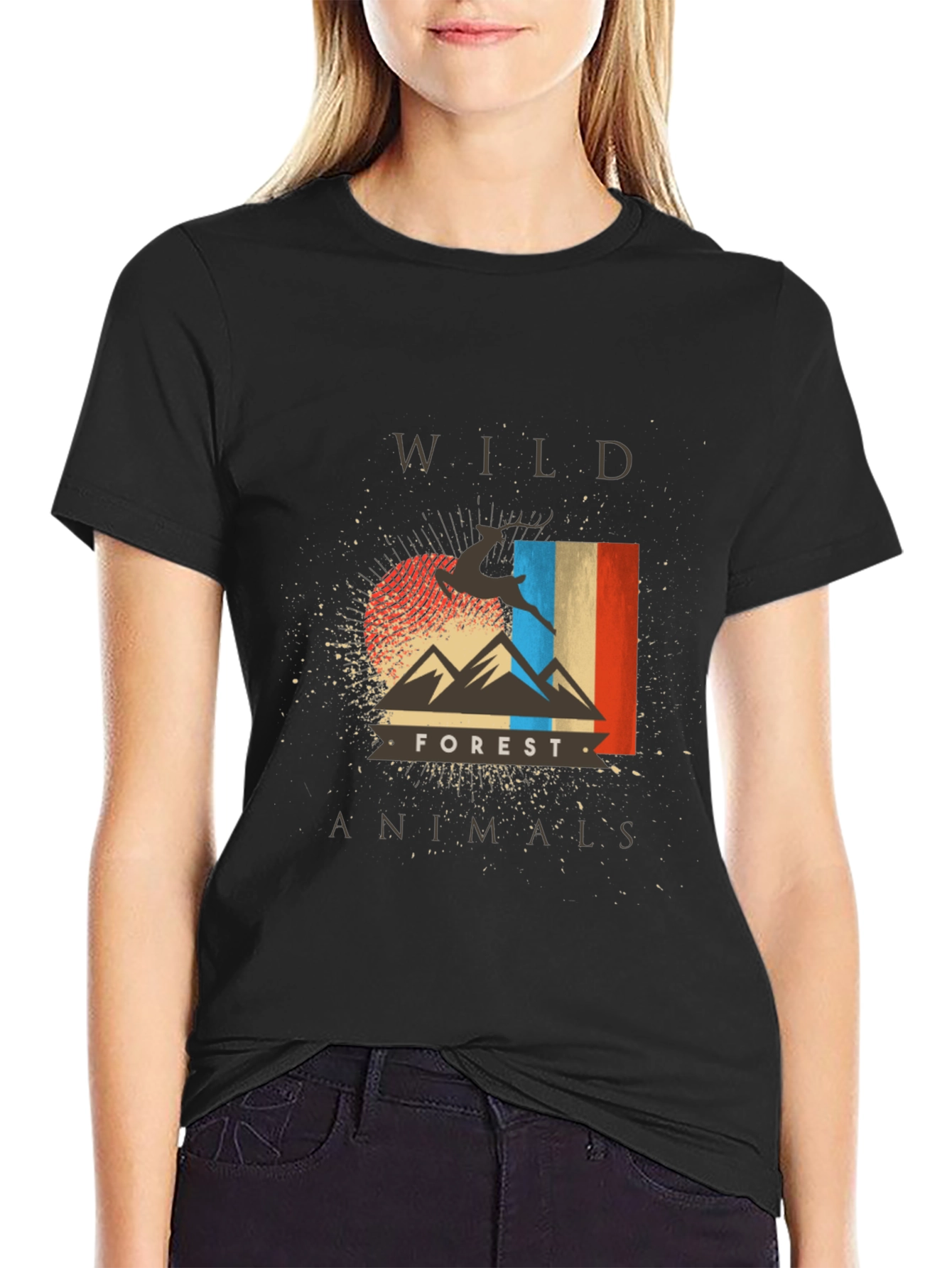 Wild Forest Animals Graphic T-Shirt