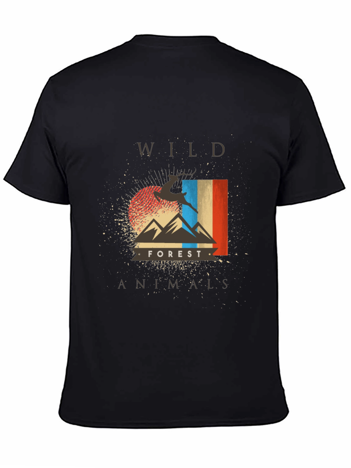 Wild Forest Animals Graphic T-Shirt