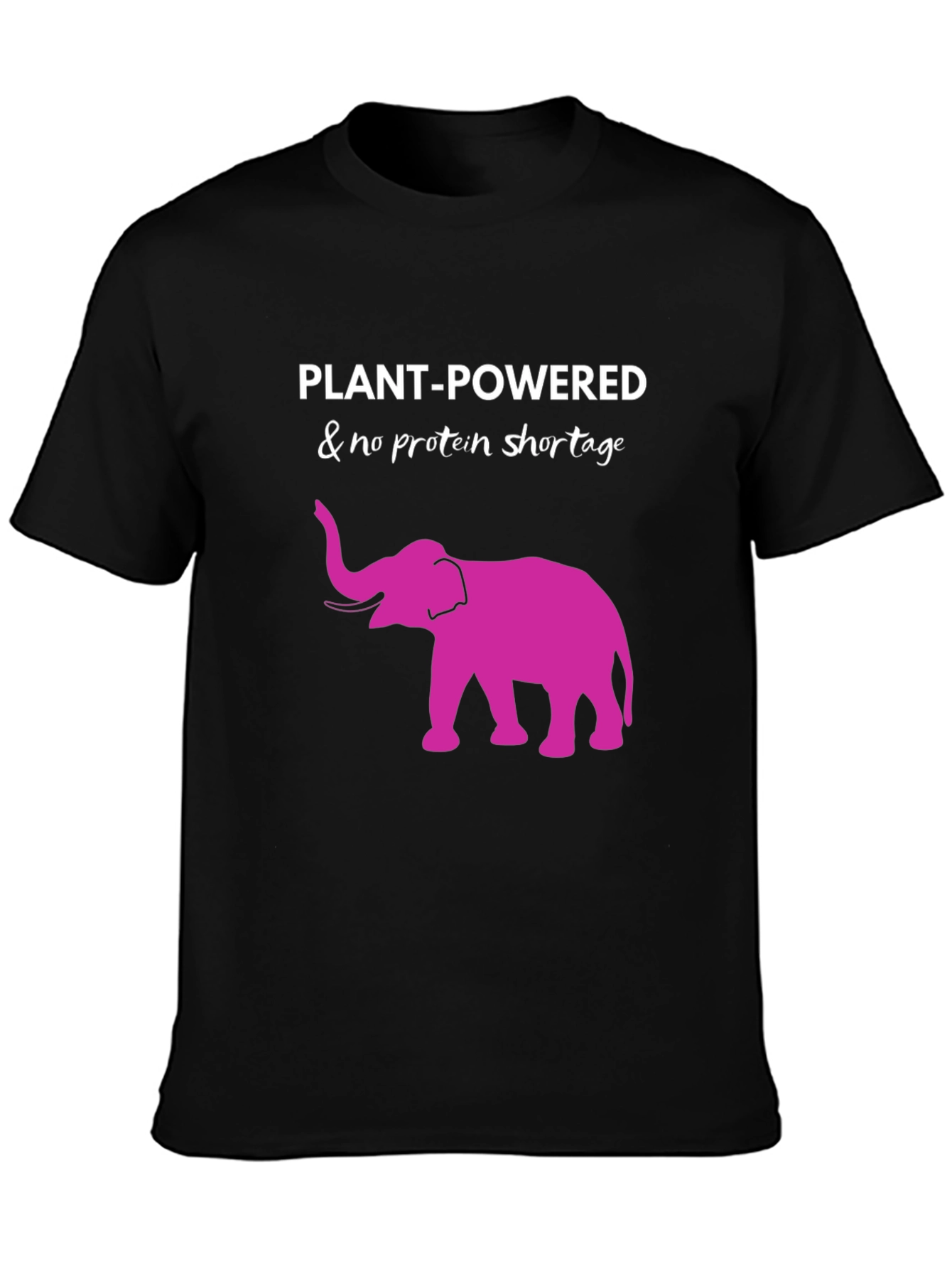 Plant Powered Vegan Elephant T-Shirt