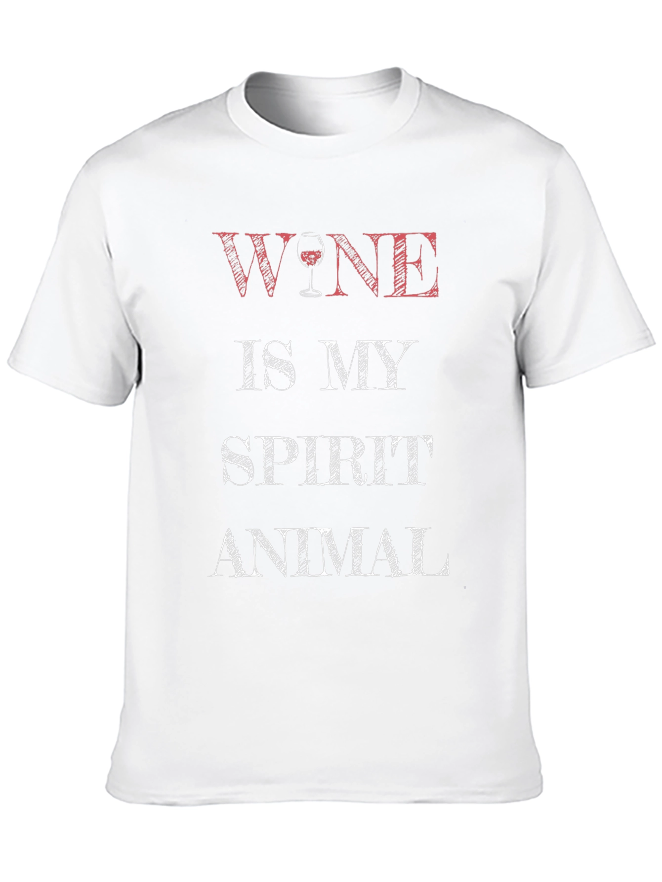 Wine is My Spirit Animal T-Shirt - Black