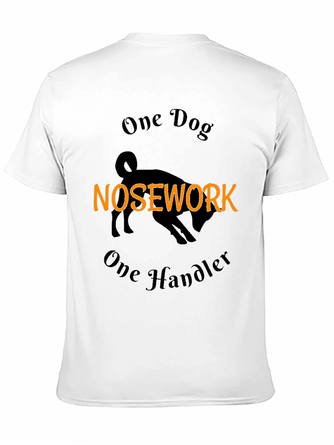 Nosework Dog Handler Tee - Black Cotton Blend