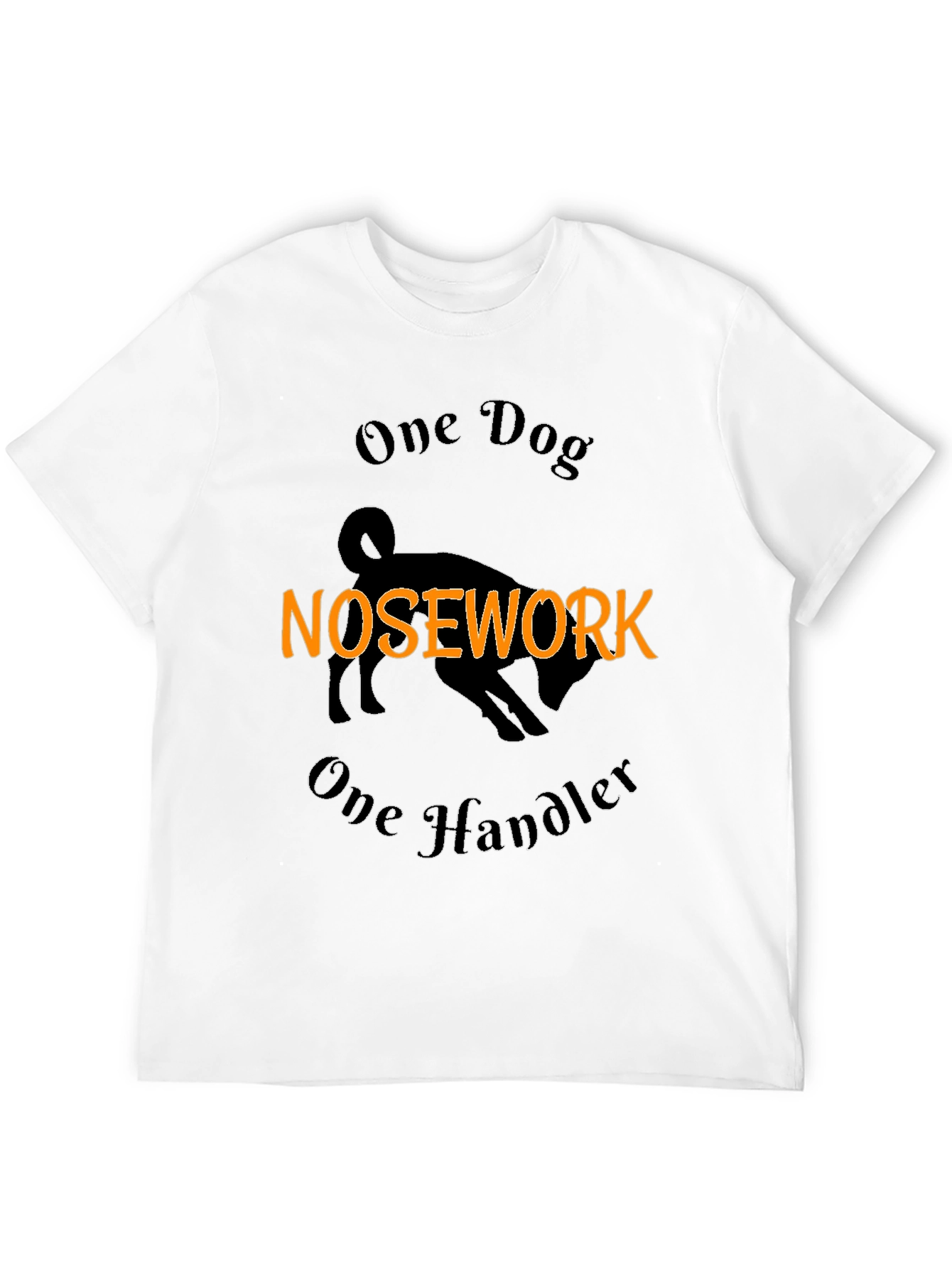 Nosework Dog Handler Tee - Black Cotton Blend