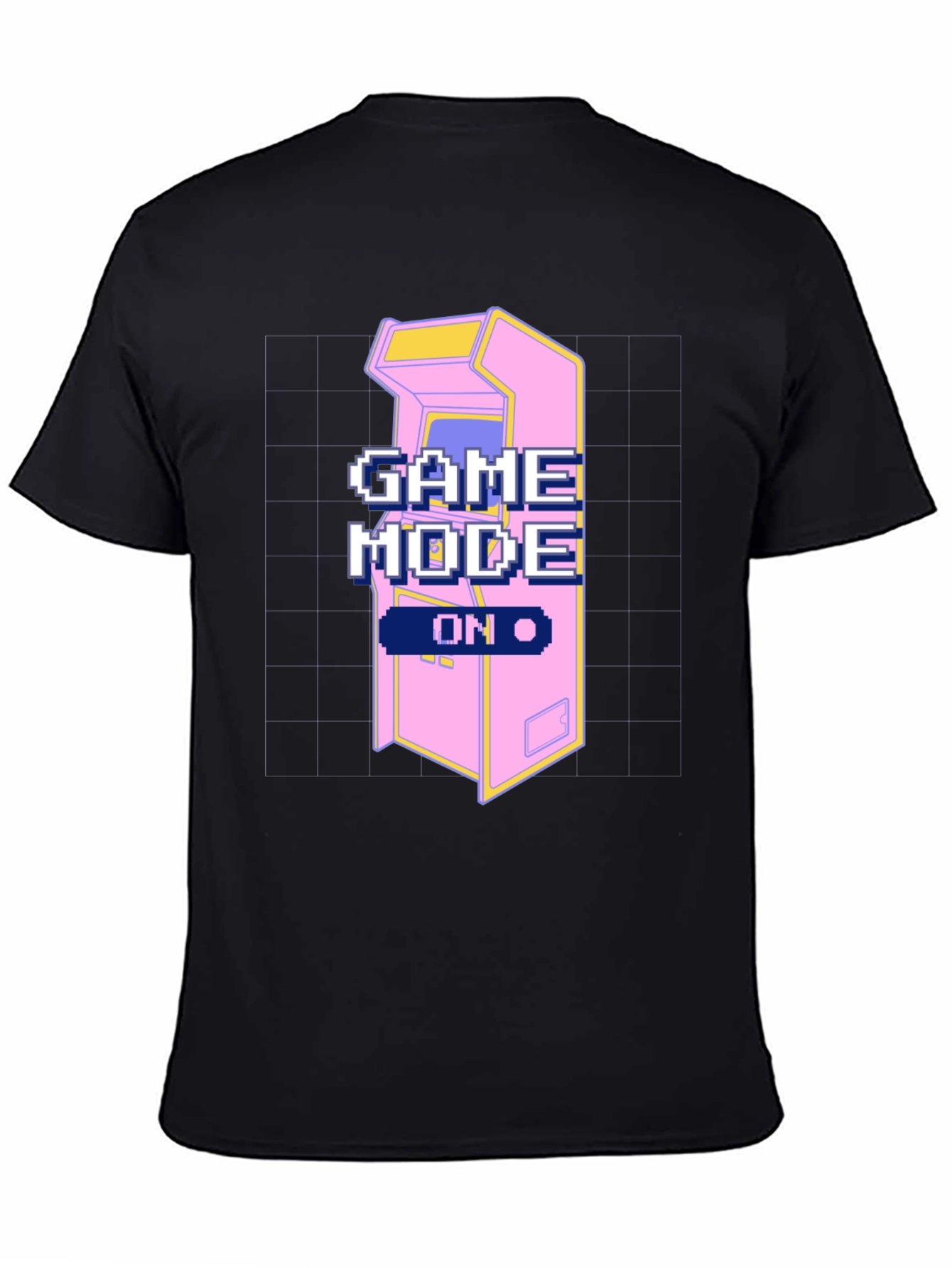Retro Gamer Mode On Black T-Shirt