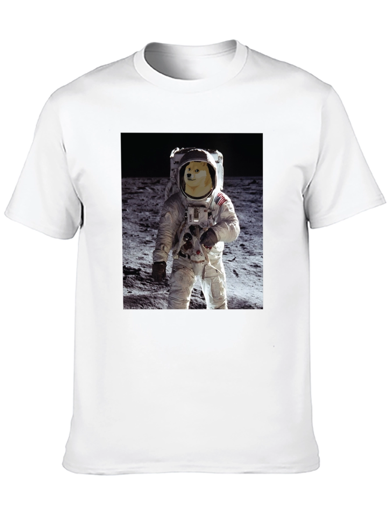 Doge Astronaut Black T-Shirt