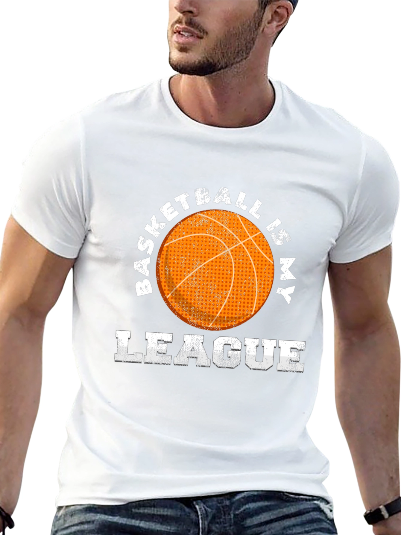 Basketball Is My League Graphic Tee