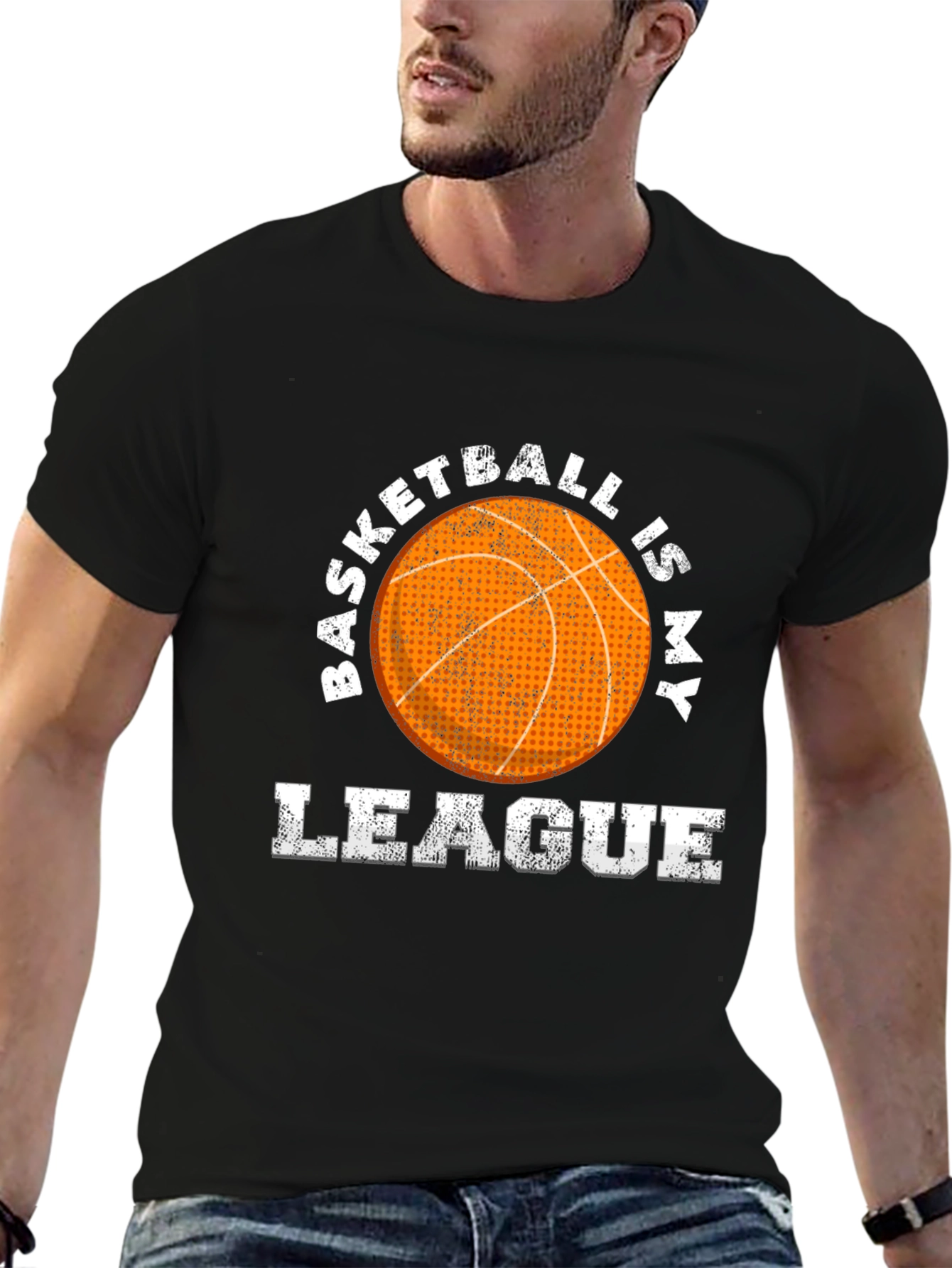 Basketball Is My League Graphic Tee