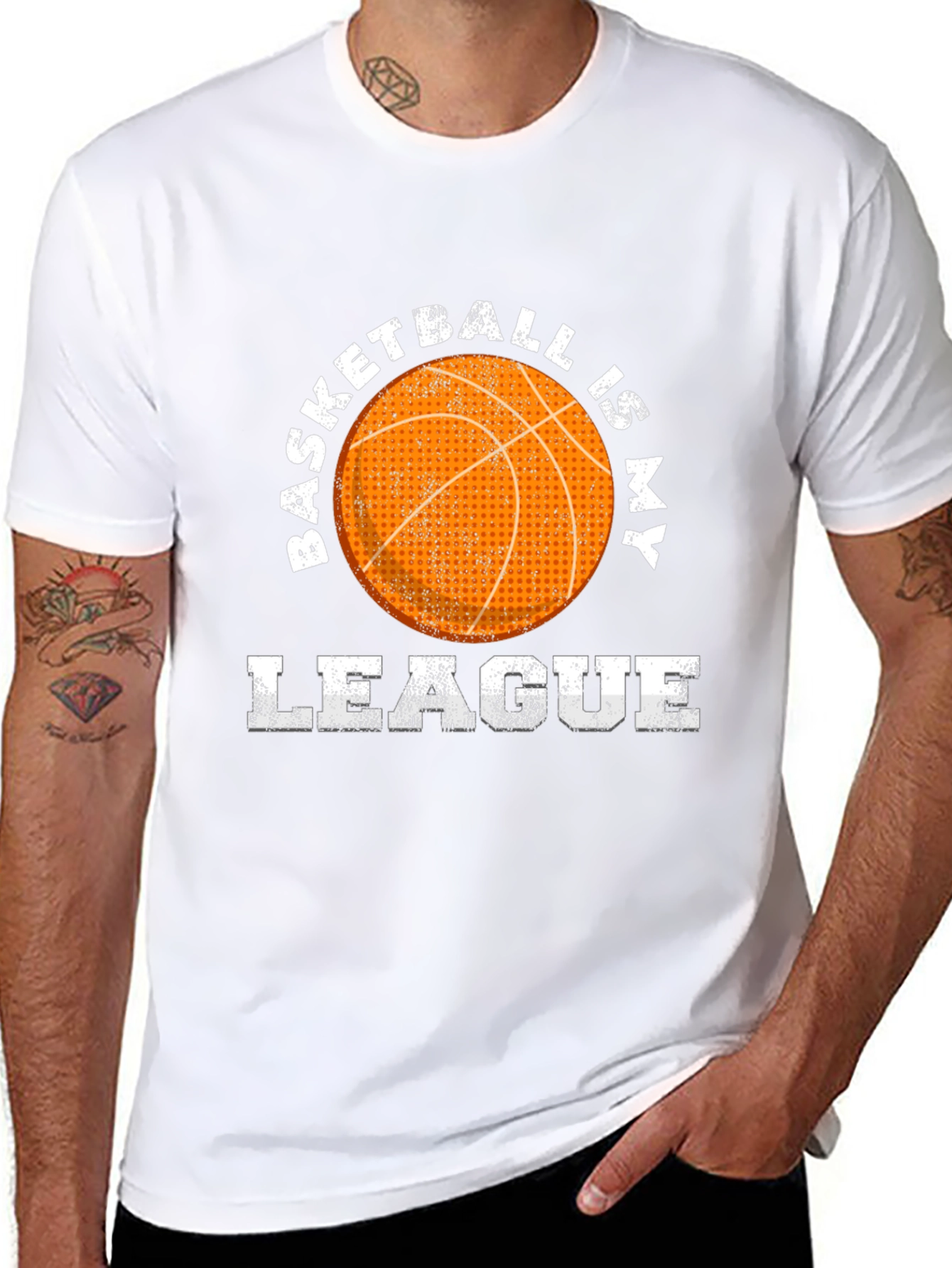Basketball Is My League Graphic Tee