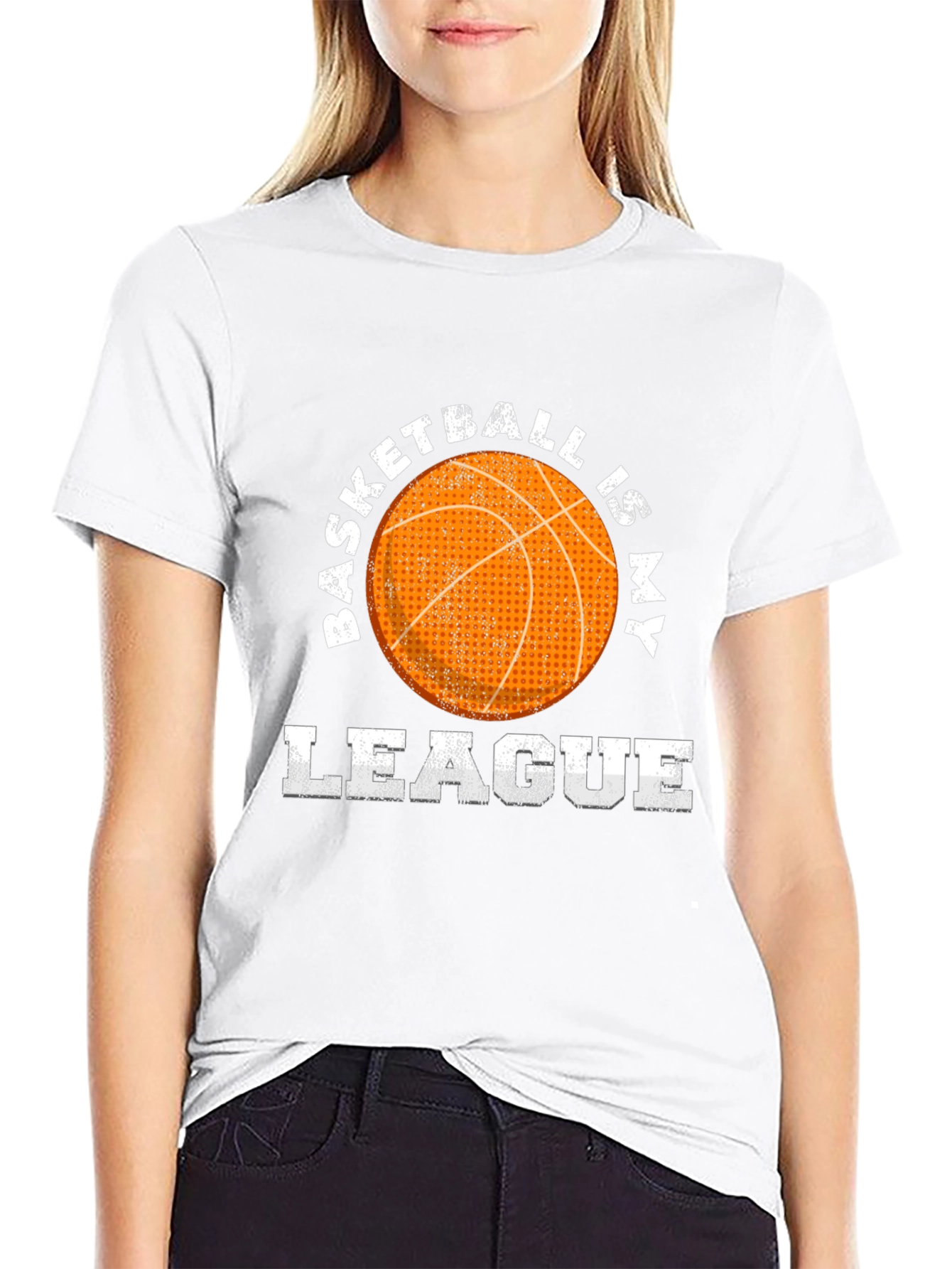 Basketball Is My League Graphic Tee