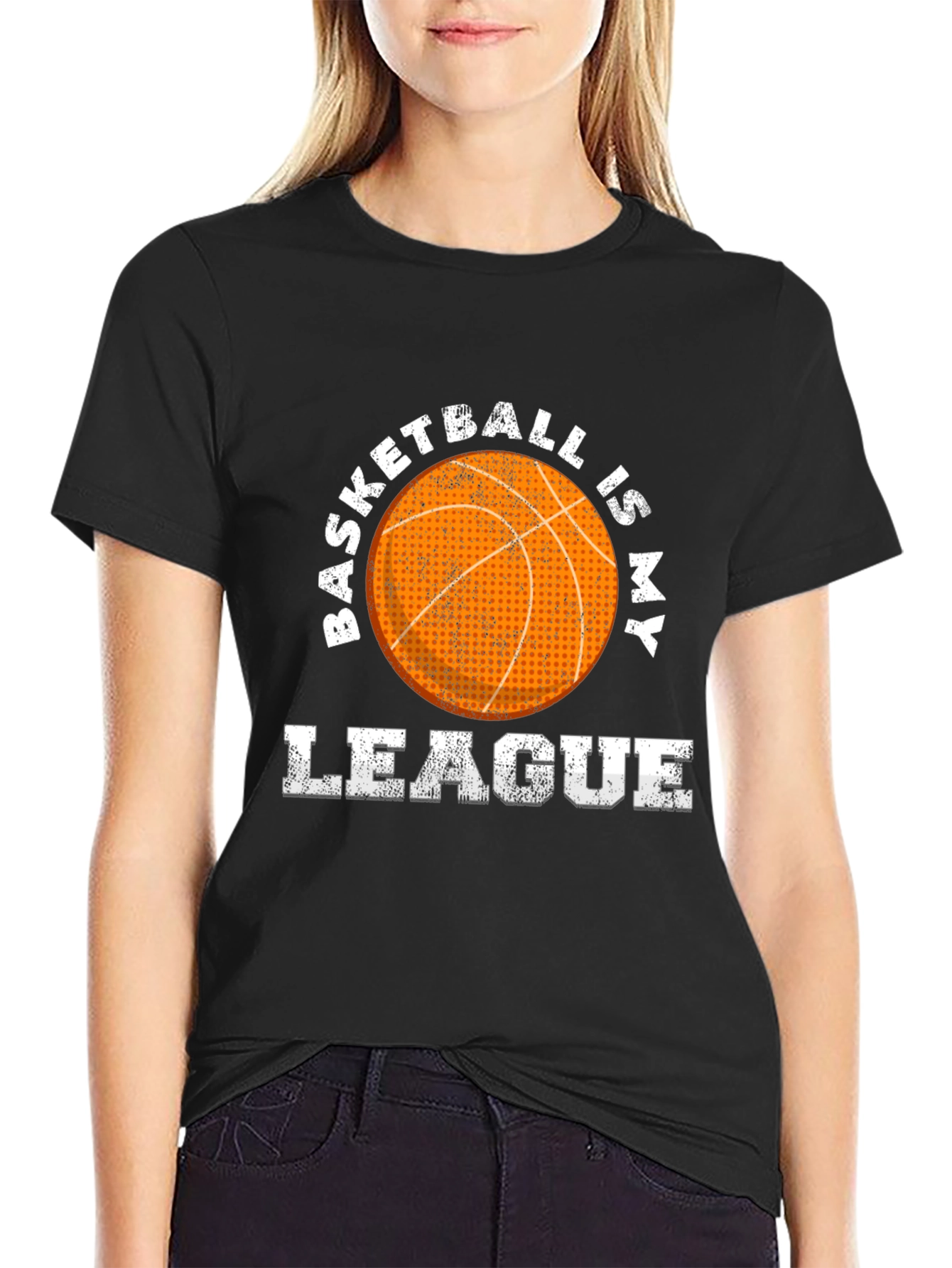 Basketball Is My League Graphic Tee