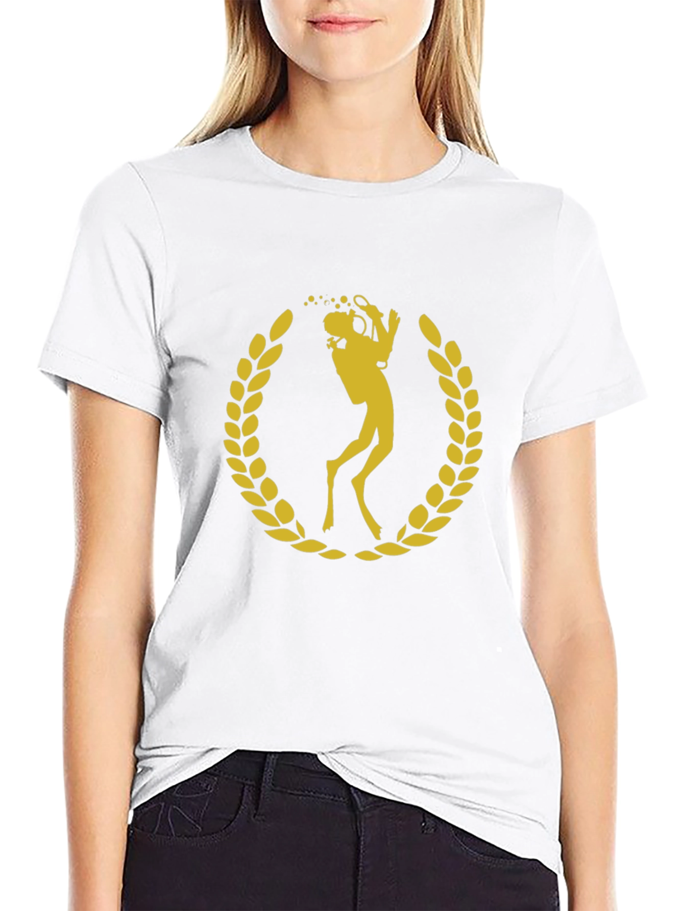 Diver Laurel Wreath Graphic T-Shirt
