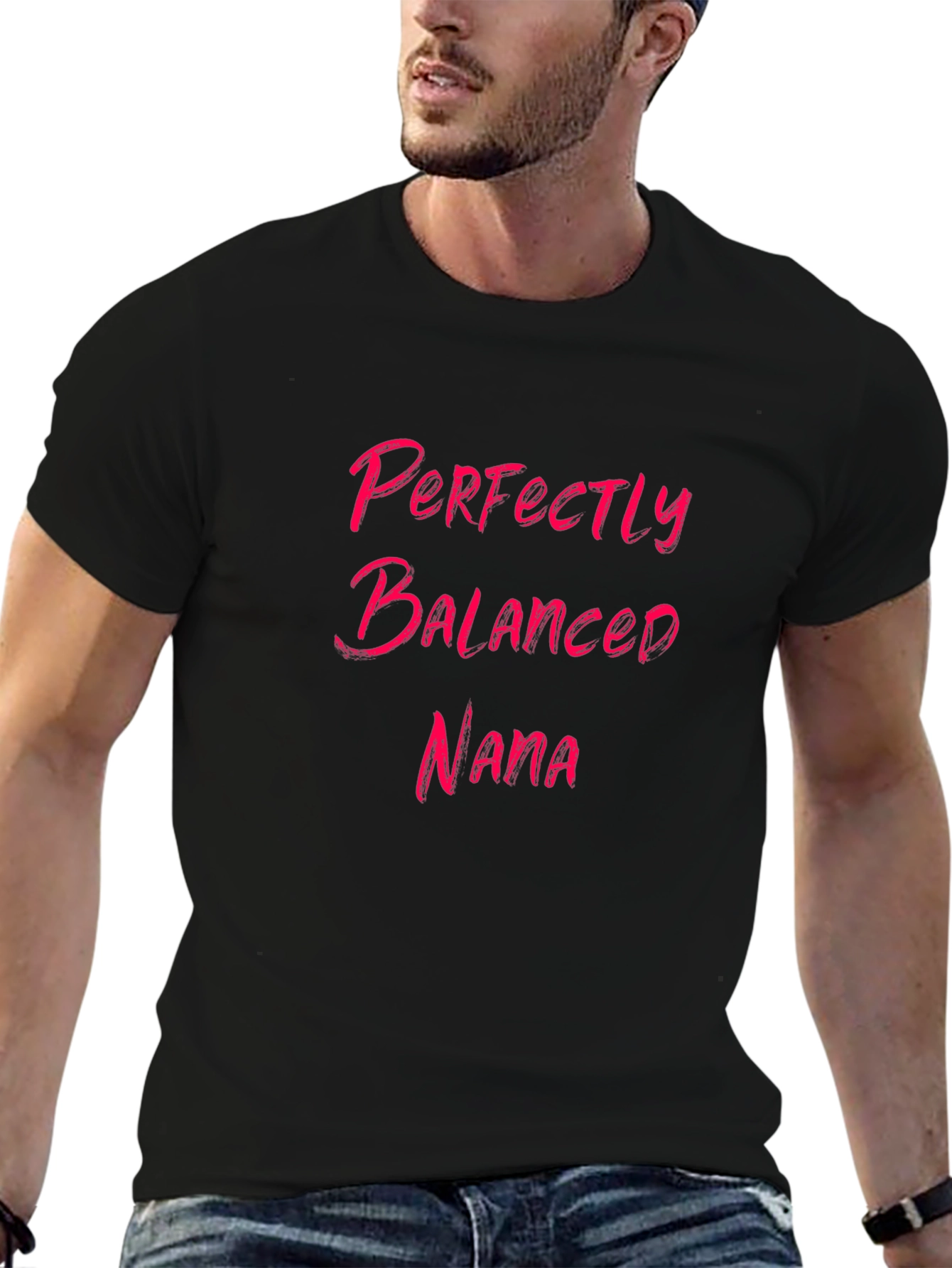 Perfectly Balanced Nana Graphic Tee - Black