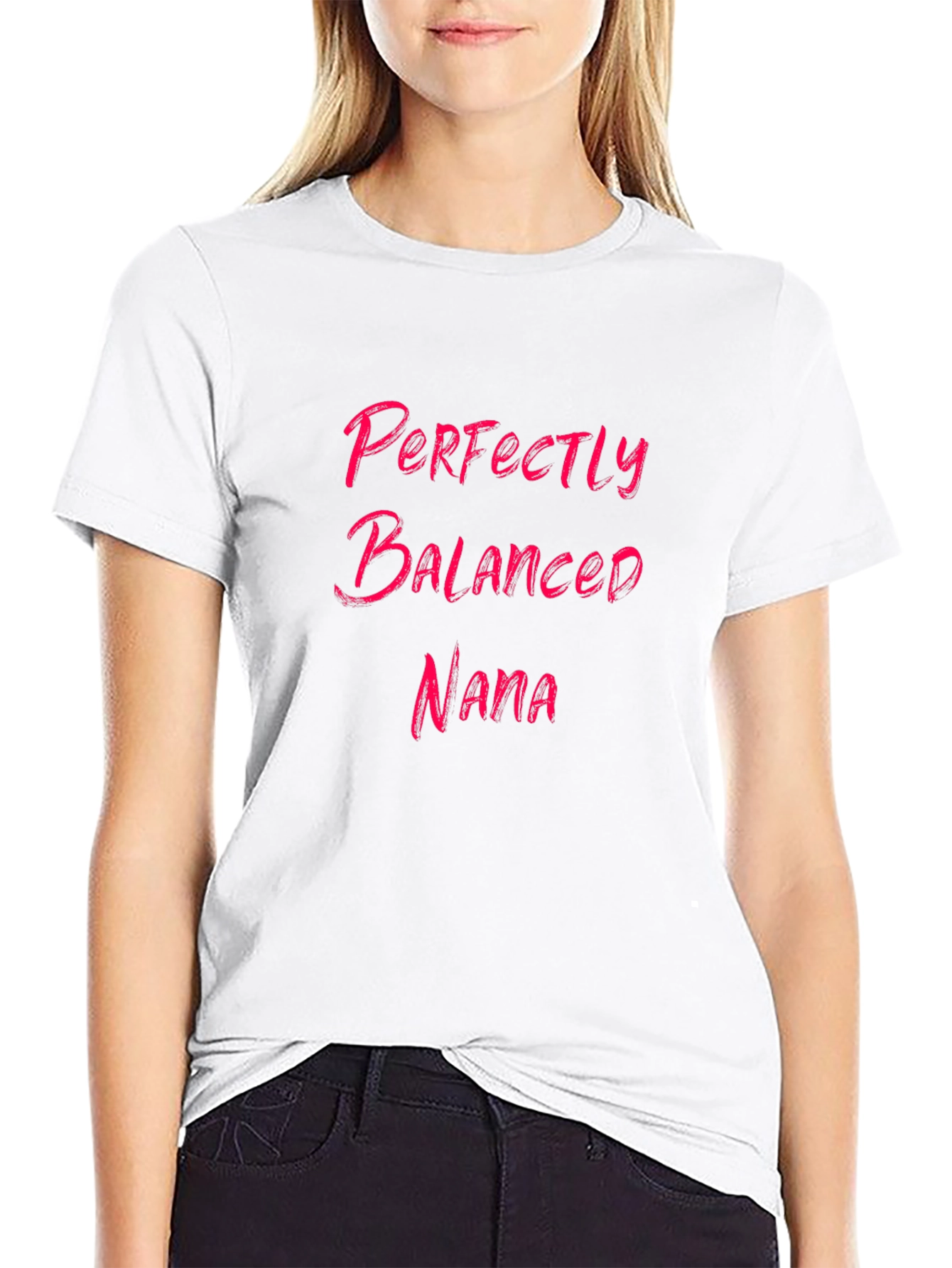 Perfectly Balanced Nana Graphic Tee - Black