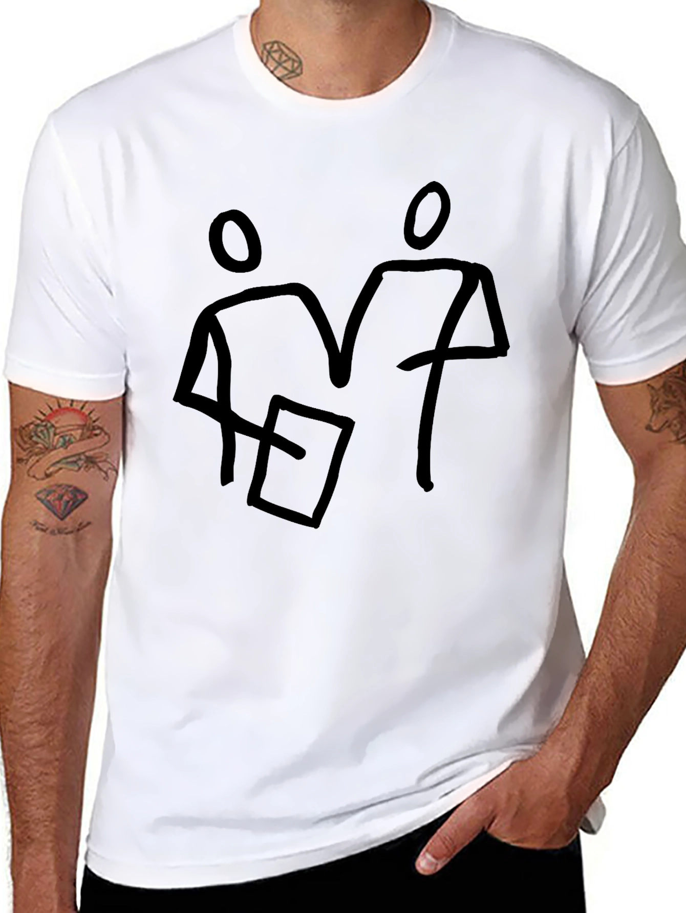 Minimalist Reader Graphic T-Shirt