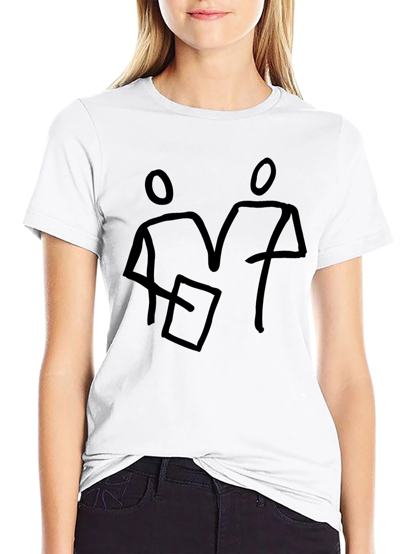 Minimalist Reader Graphic T-Shirt