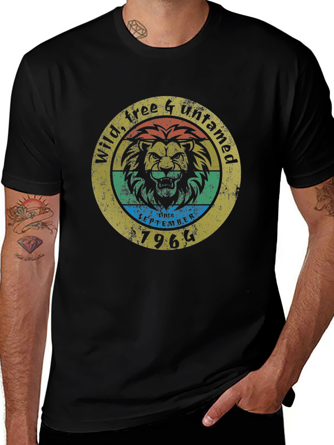 Wild Free & Untamed 1964 Lion Graphic Tee