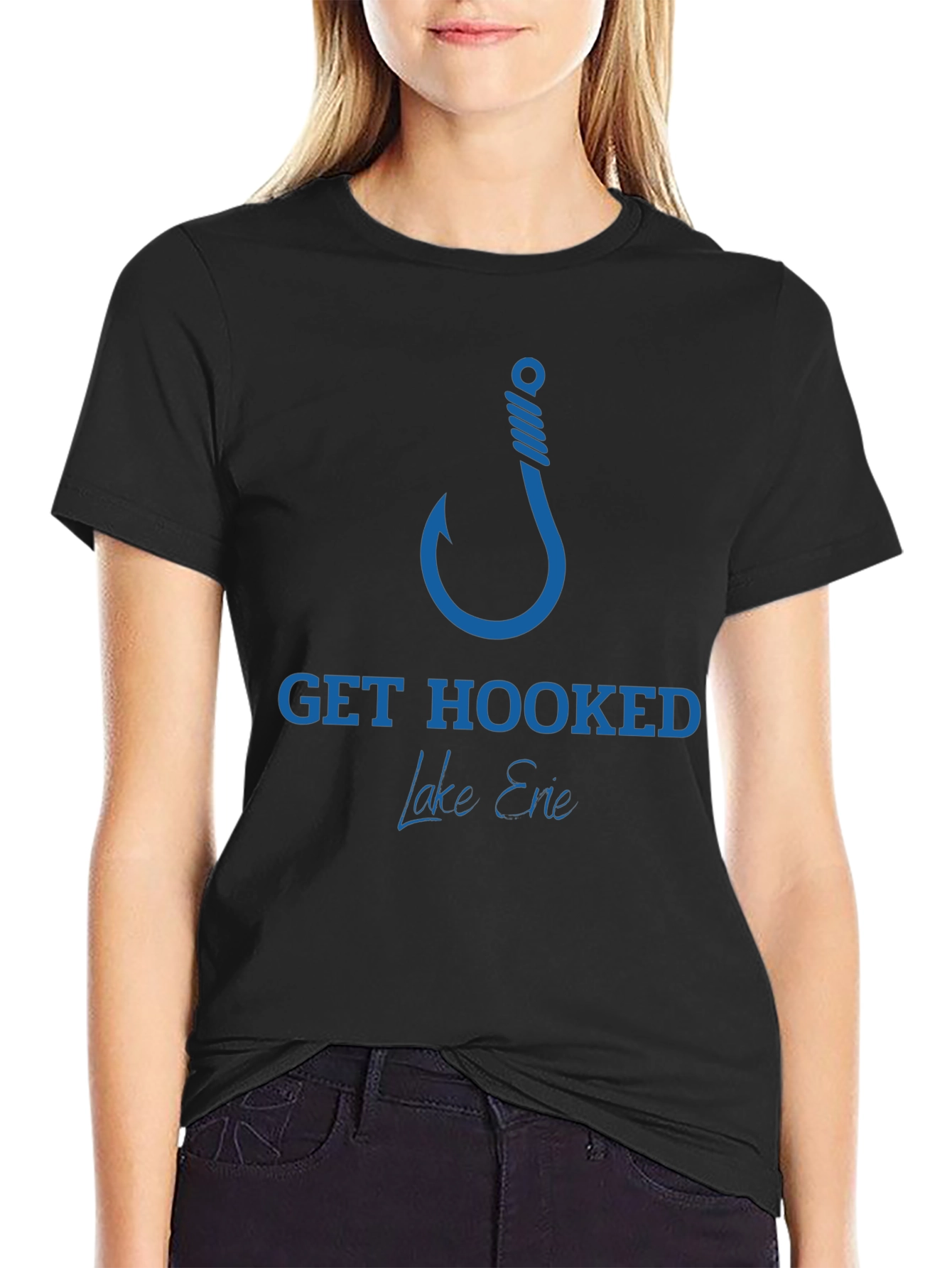 Get Hooked Lake Erie Fishing T-Shirt
