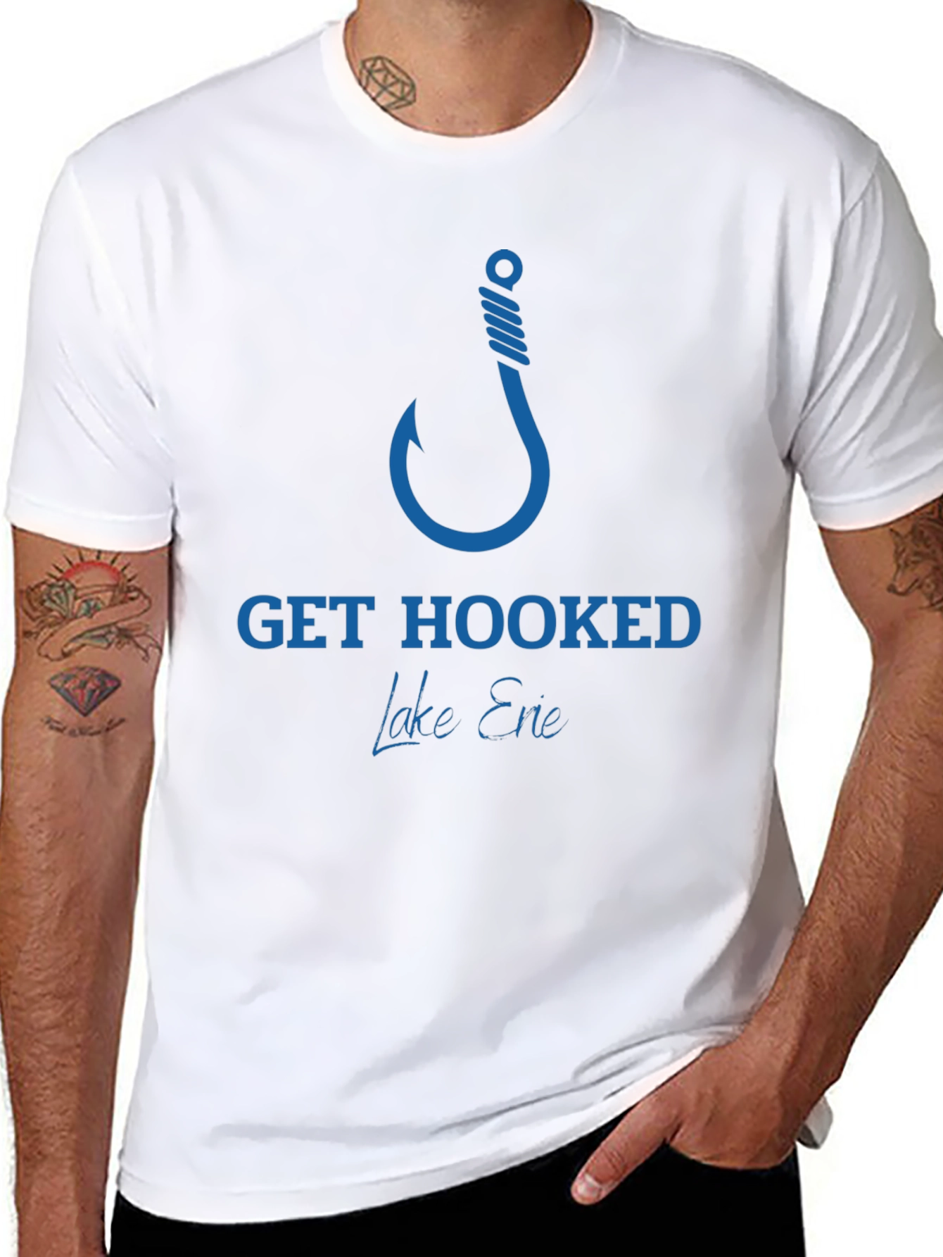 Get Hooked Lake Erie Fishing T-Shirt