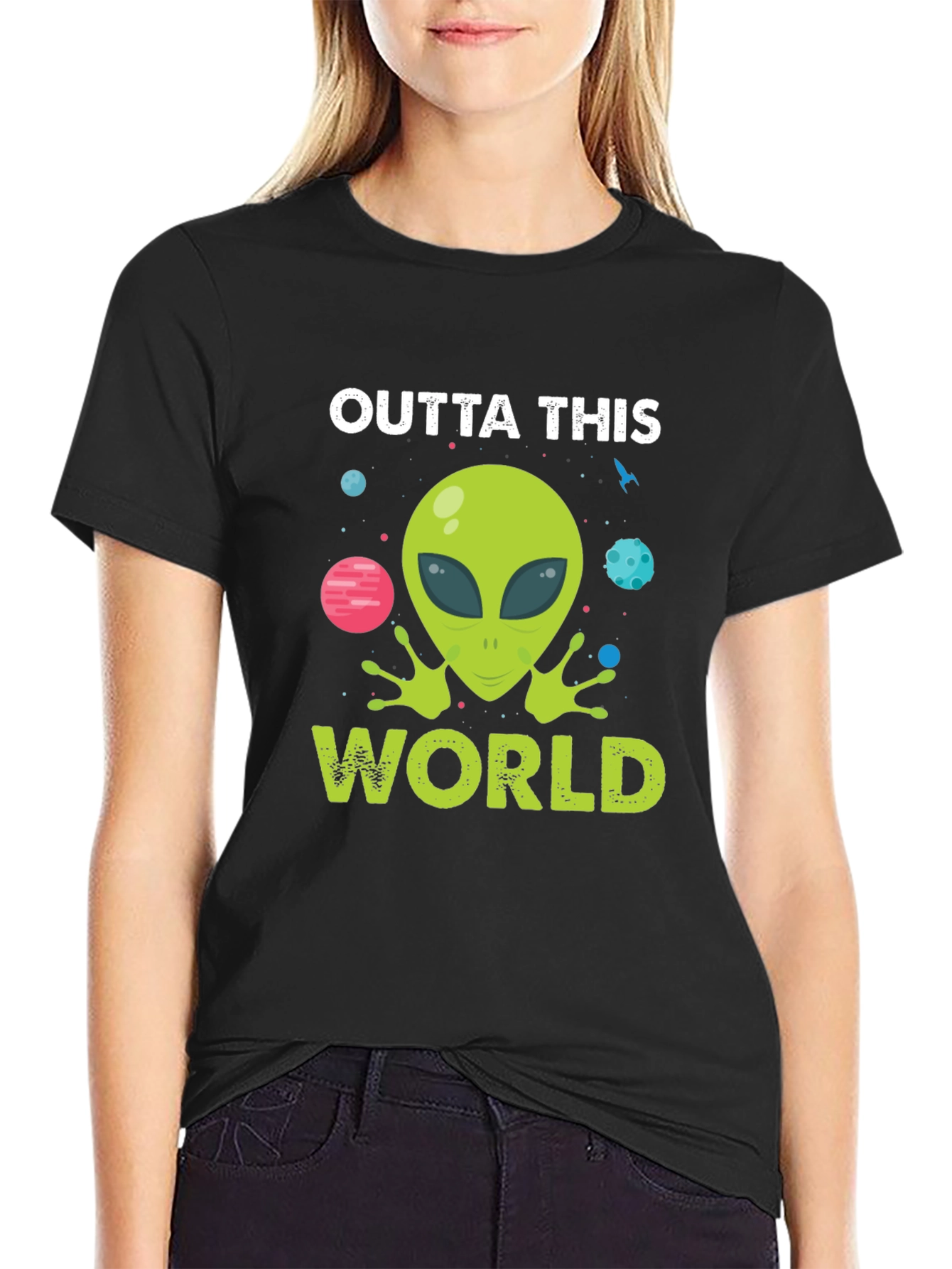Outta This World Alien Graphic Tee