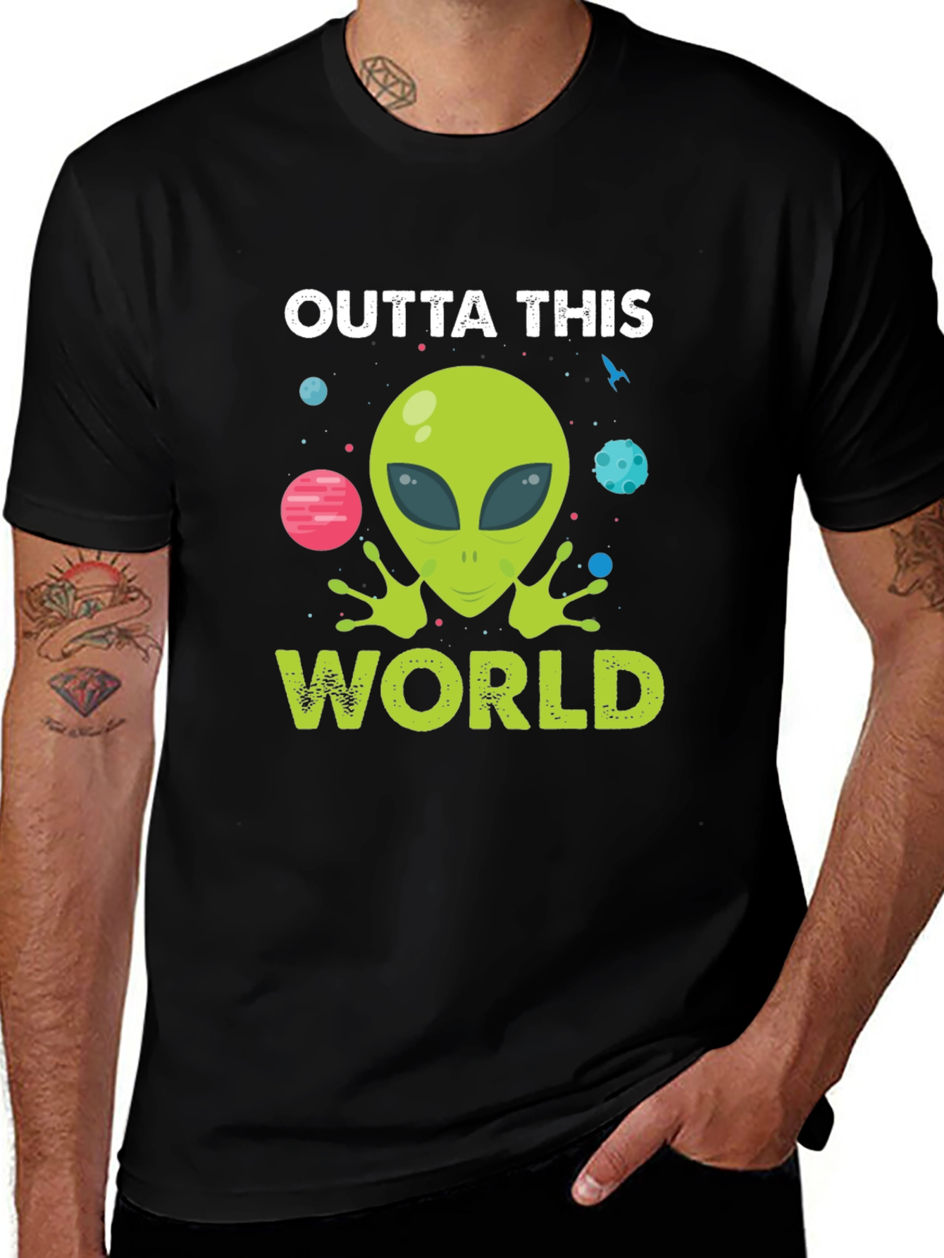 Outta This World Alien Graphic Tee