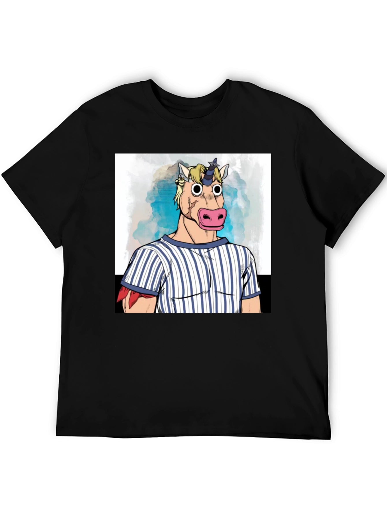 Unicorn Man Graphic Tee - Black