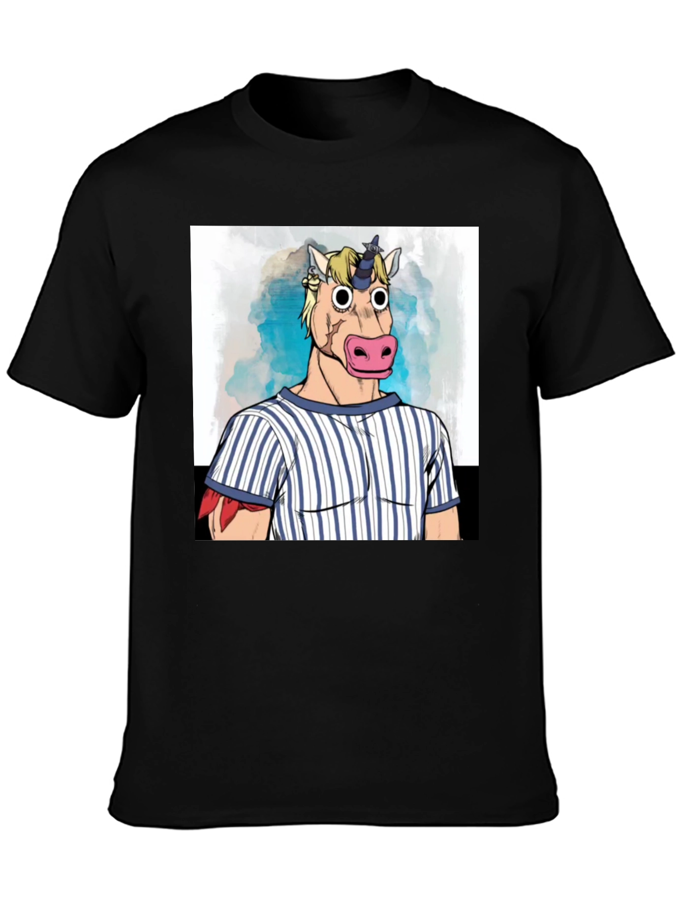 Unicorn Man Graphic Tee - Black