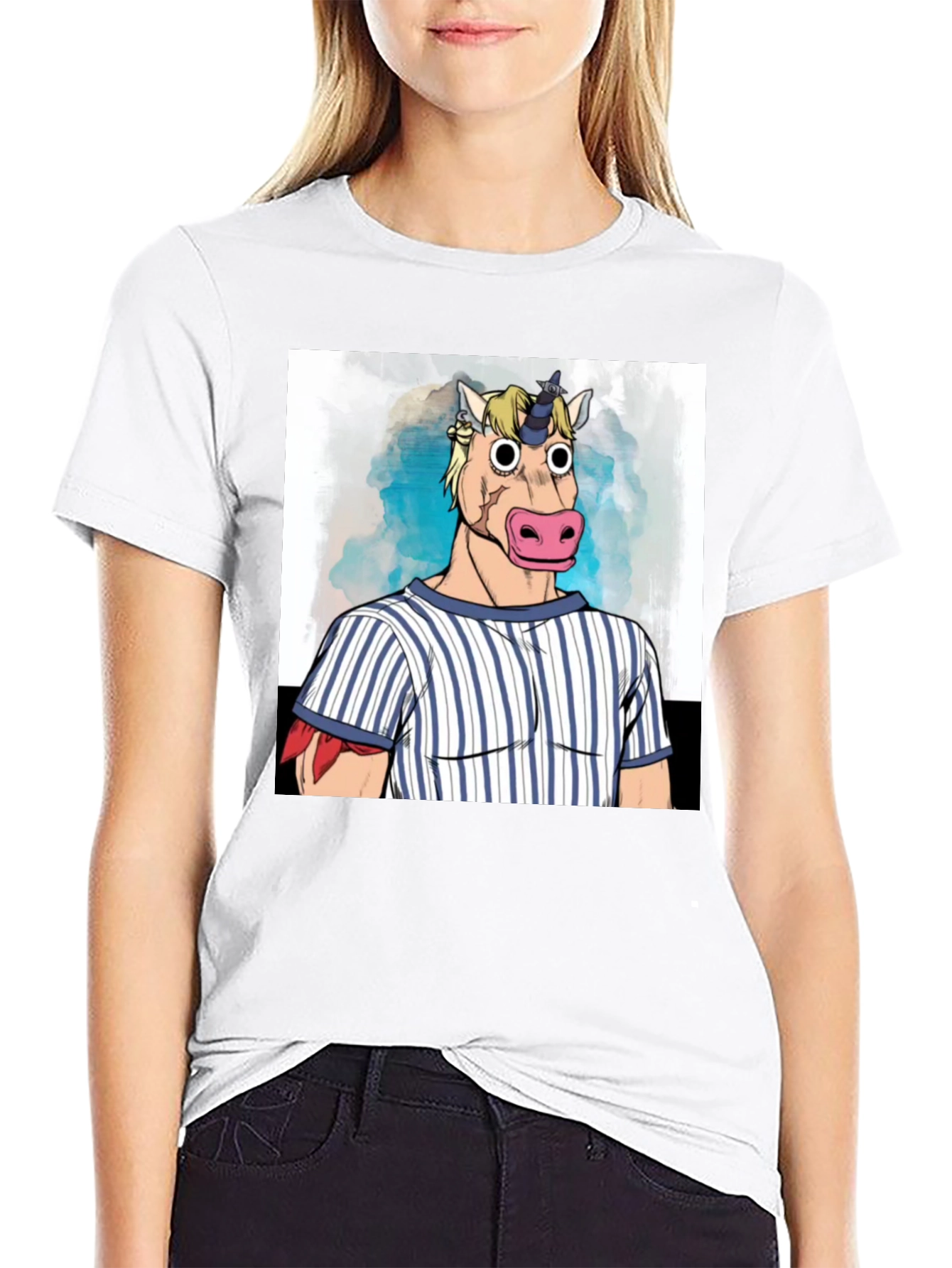 Unicorn Man Graphic Tee - Black