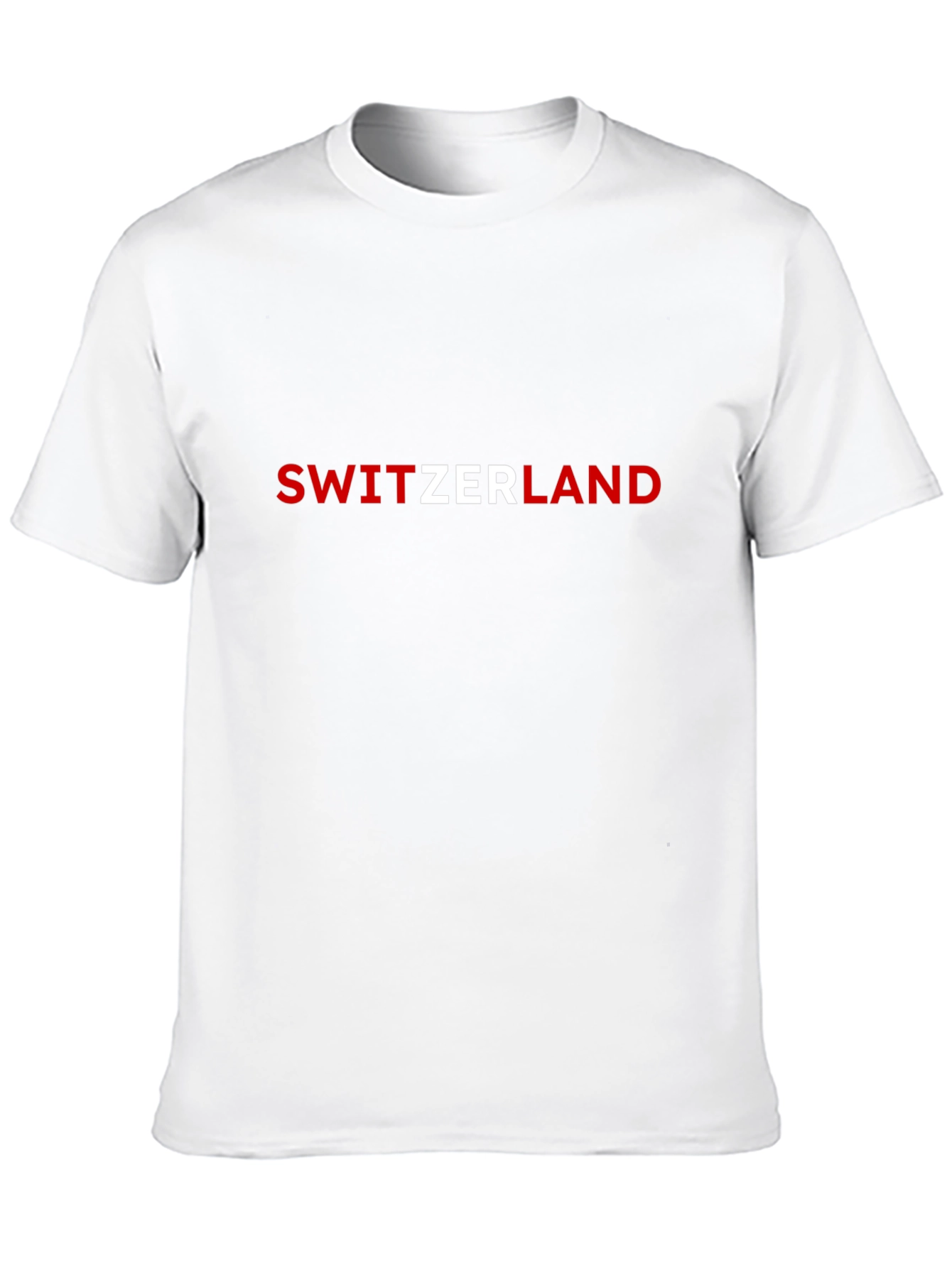 Switzerland Graphic Tee - Black Cotton T-Shirt