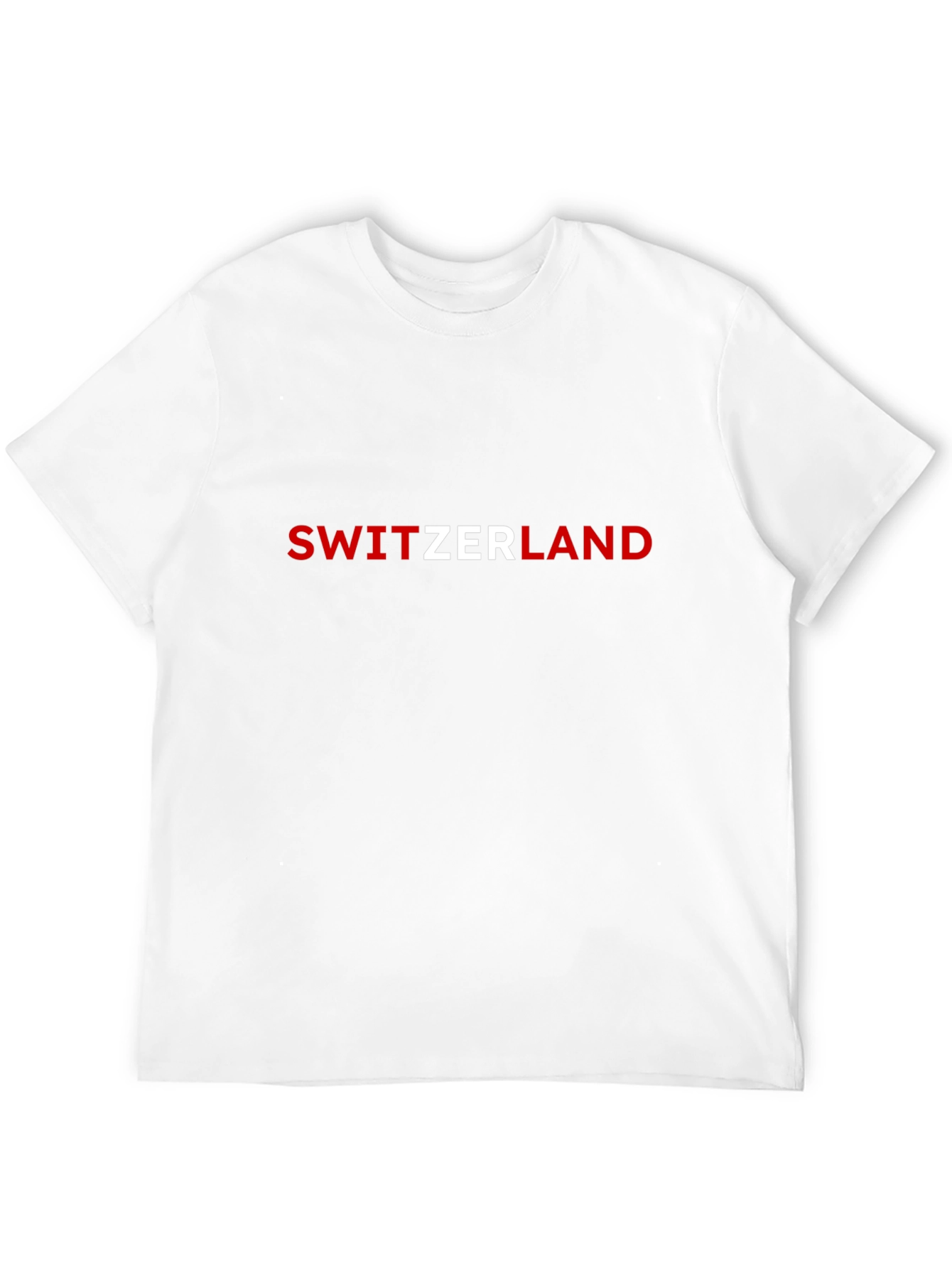 Switzerland Graphic Tee - Black Cotton T-Shirt