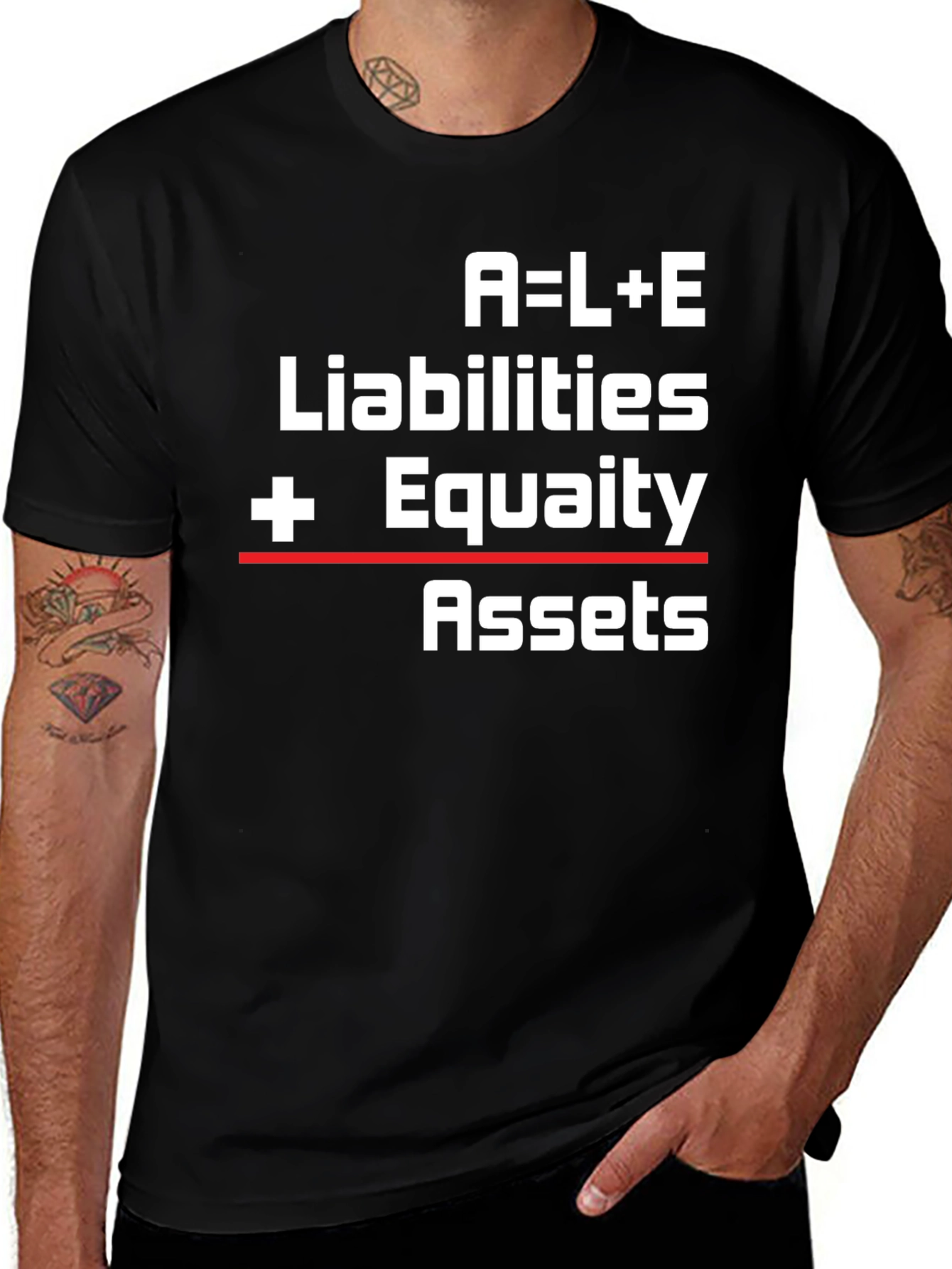Accounting Equation T-Shirt: Assets Liabilities Equity