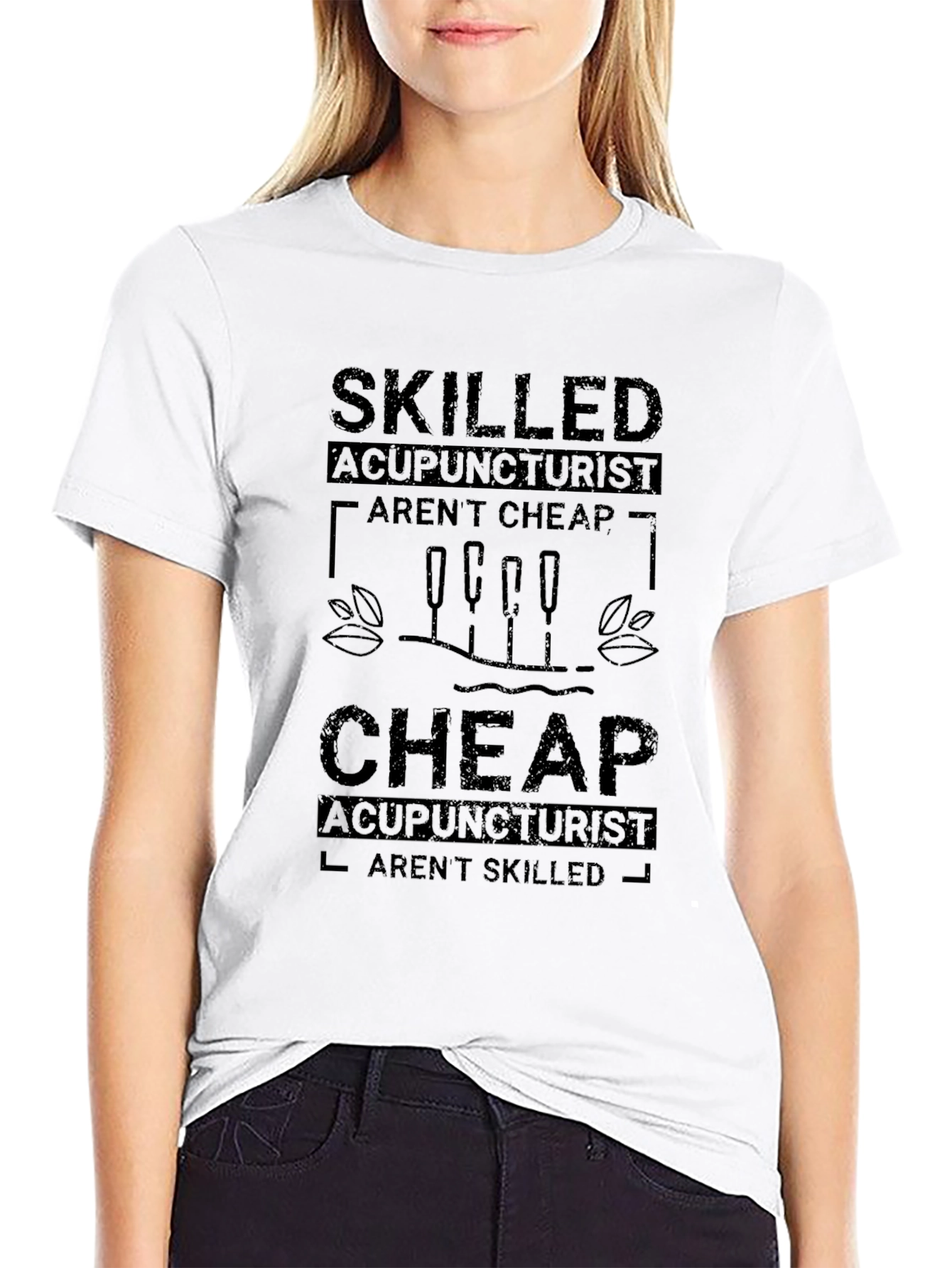Skilled Acupuncturist Graphic T-Shirt - Unisex Black Tee