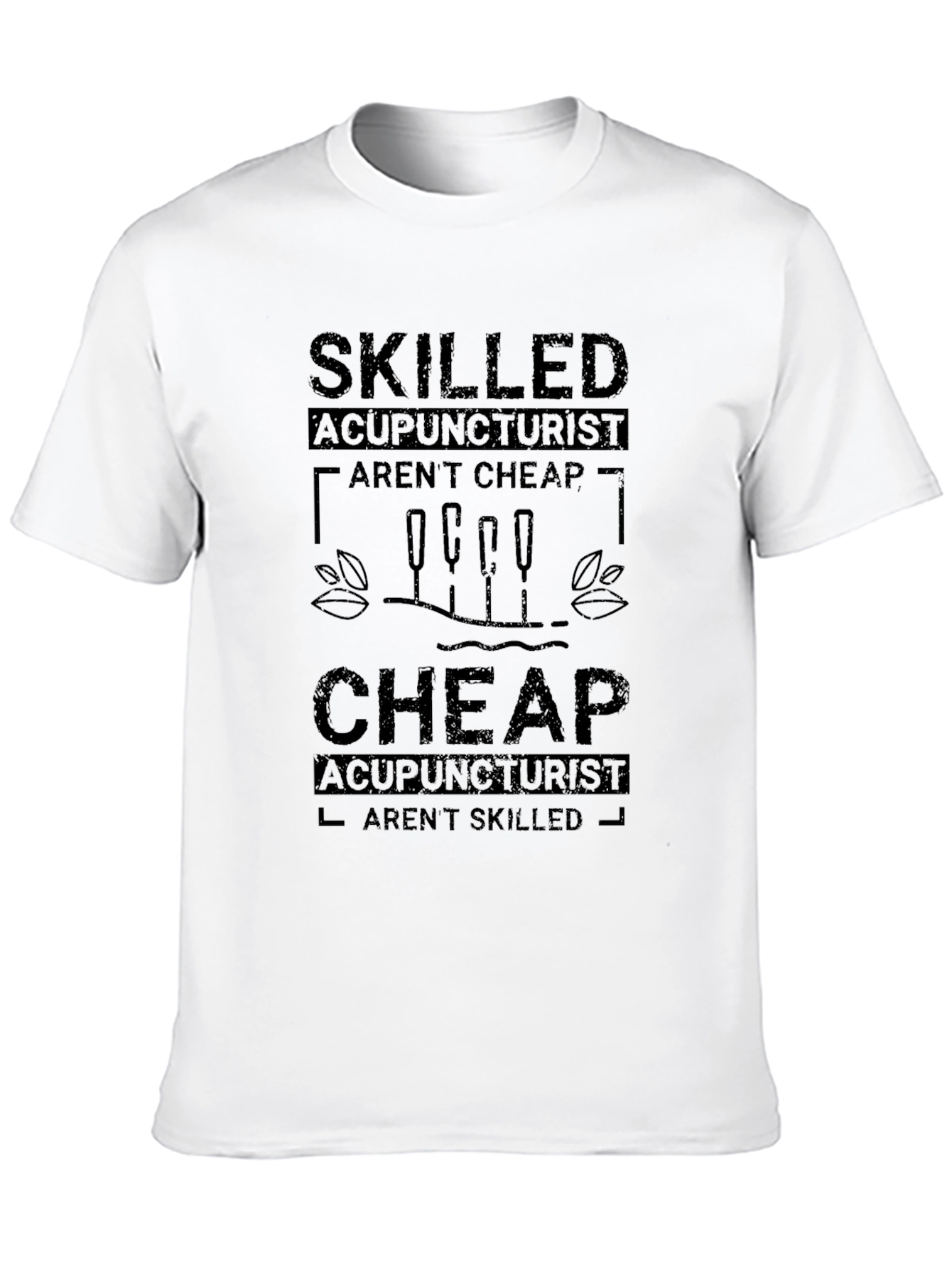 Skilled Acupuncturist Graphic T-Shirt - Unisex Black Tee