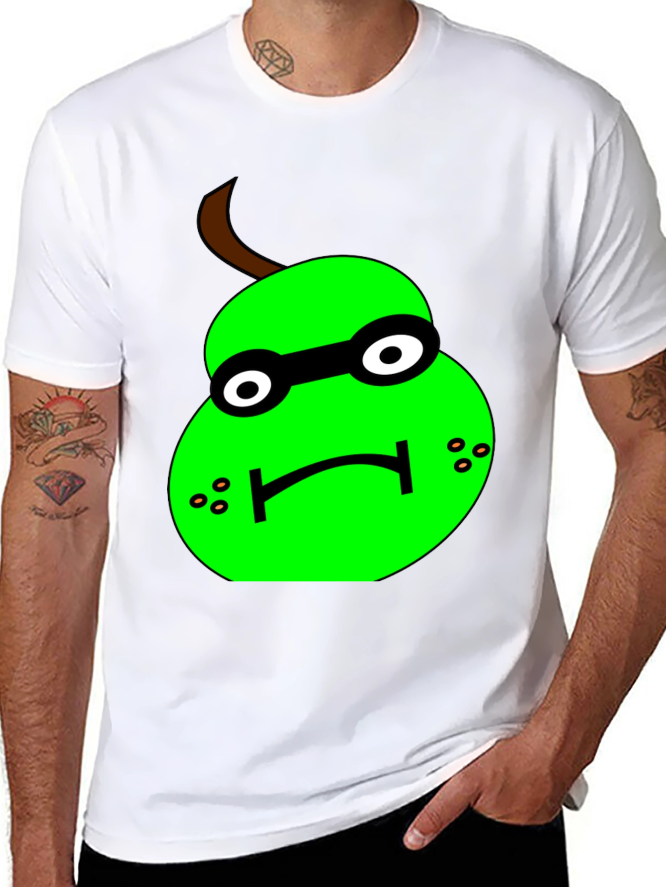 Funny Pear Pun T-Shirt - Black Graphic Tee