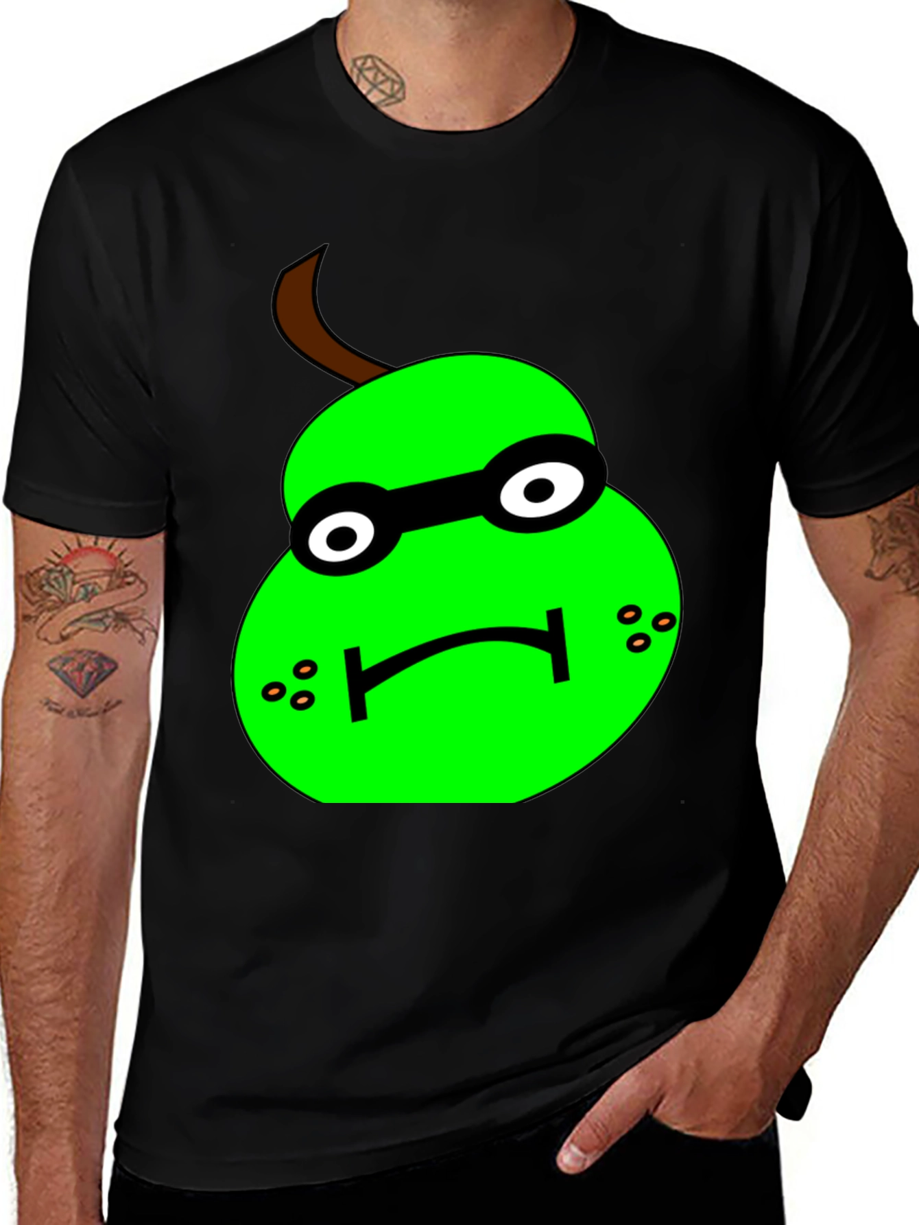 Funny Pear Pun T-Shirt - Black Graphic Tee