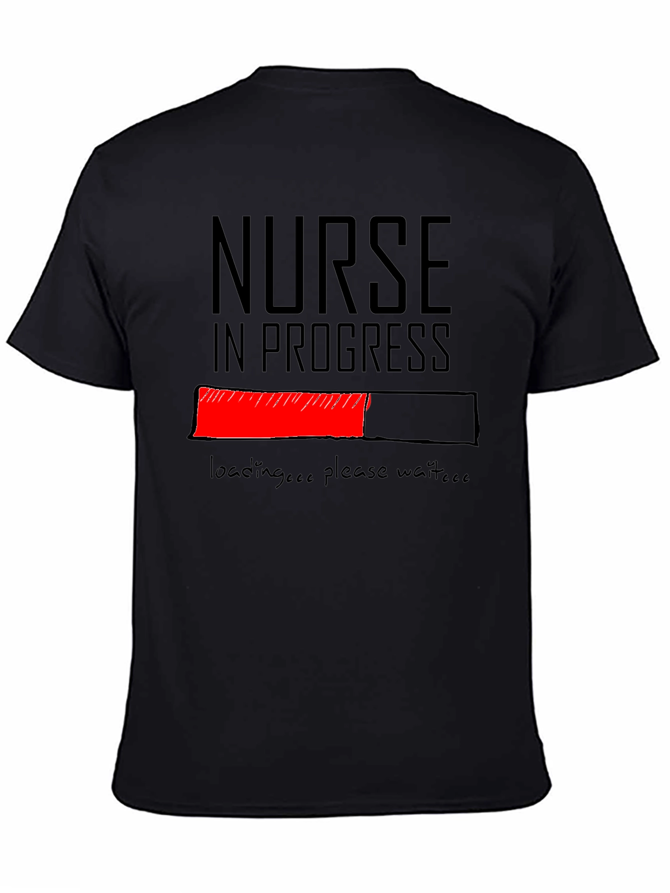Nurse in Progress Graphic Tee - Black