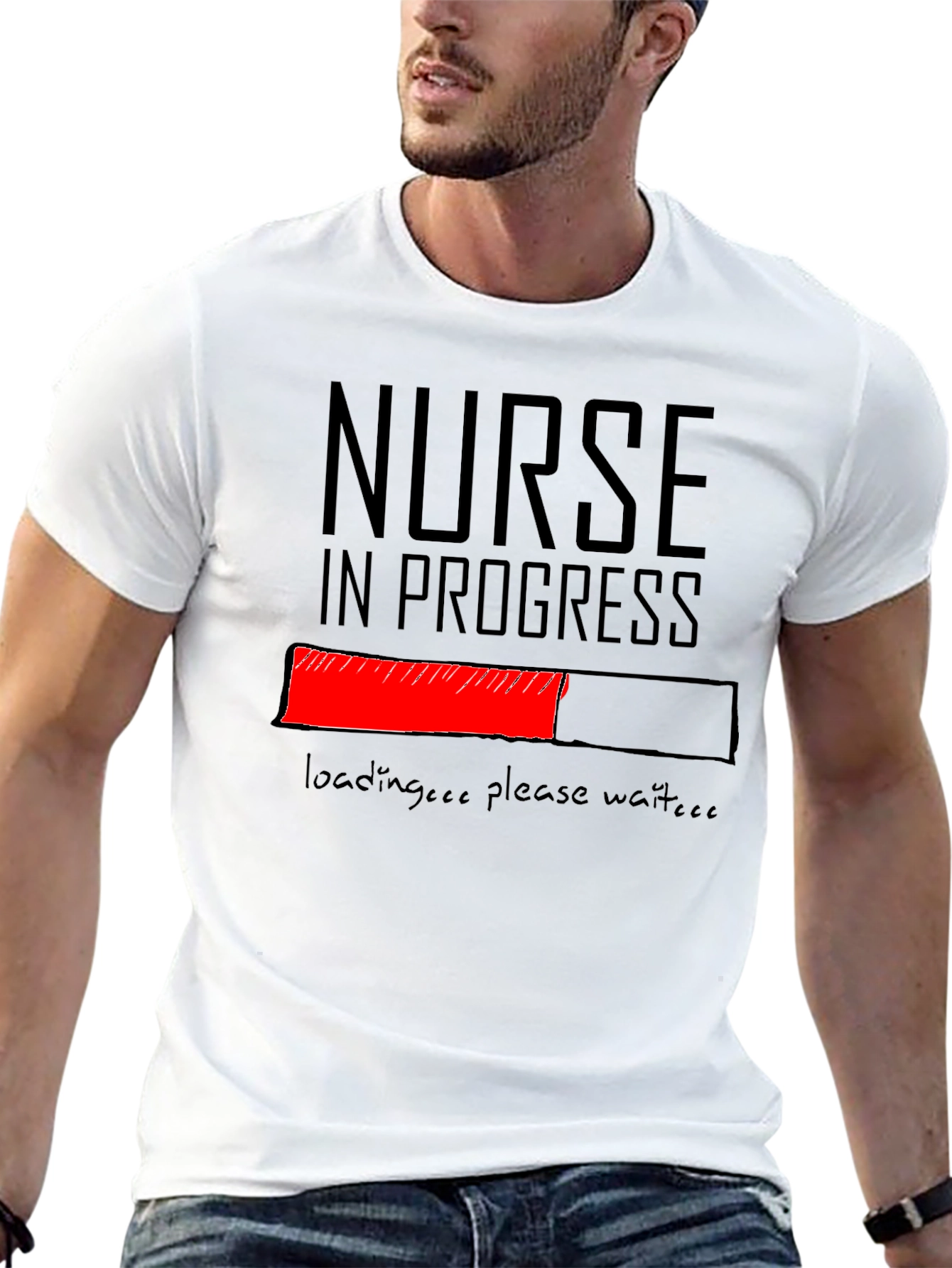 Nurse in Progress Graphic Tee - Black