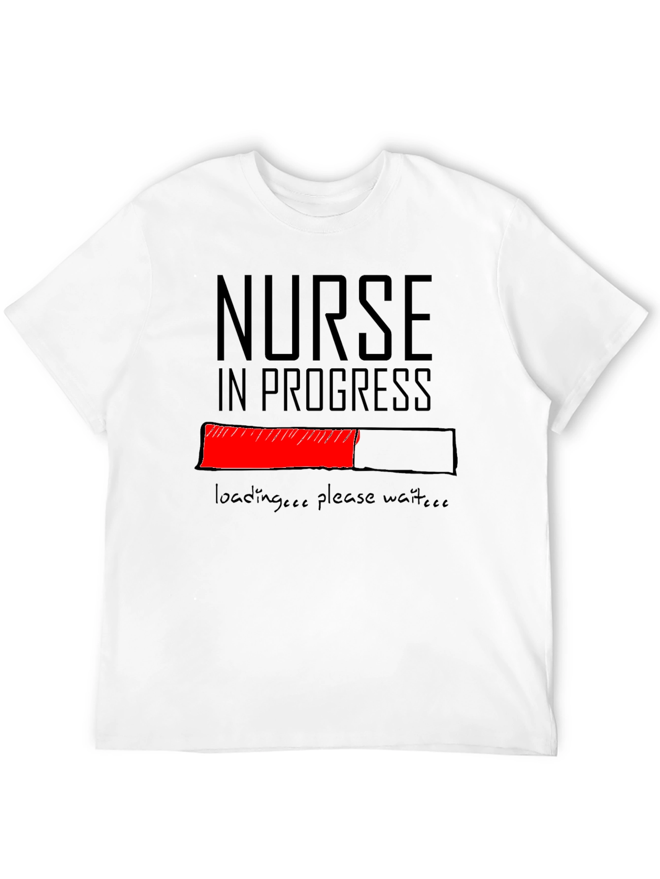 Nurse in Progress Graphic Tee - Black