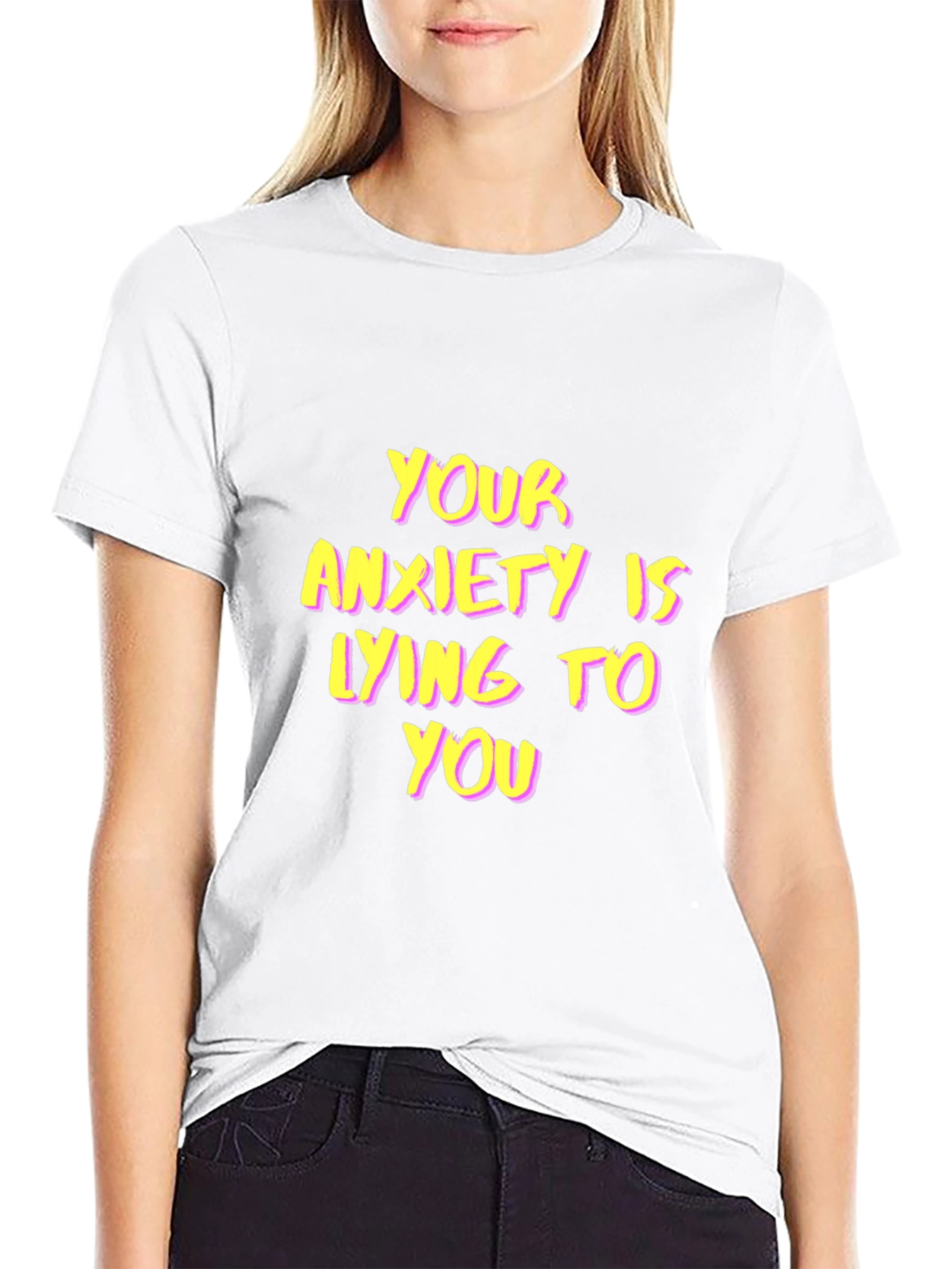 Anxiety Awareness Black T-Shirt Positive Message Tee