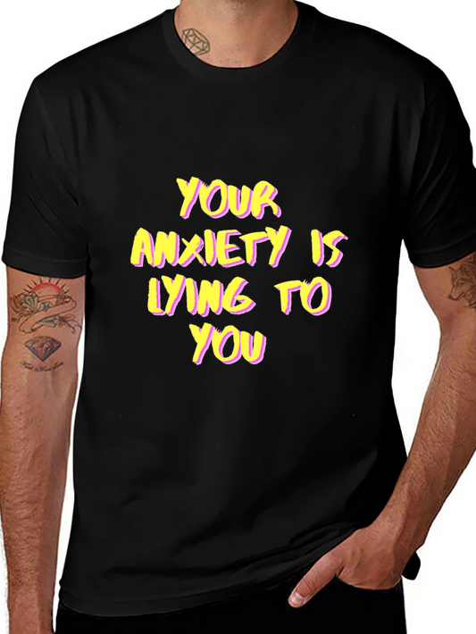 Anxiety Awareness Black T-Shirt Positive Message Tee