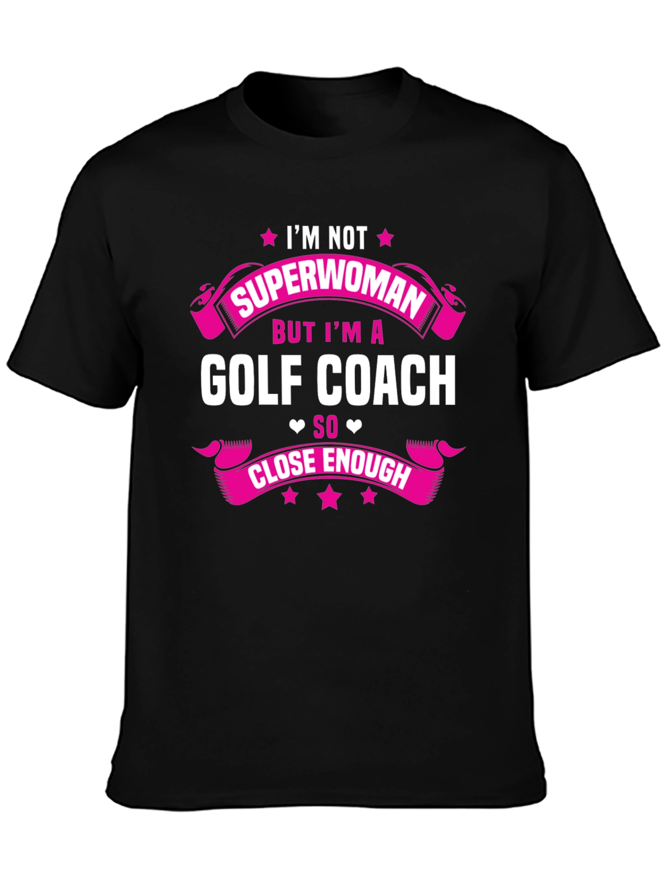 Golf Coach Superwoman Graphic T-Shirt