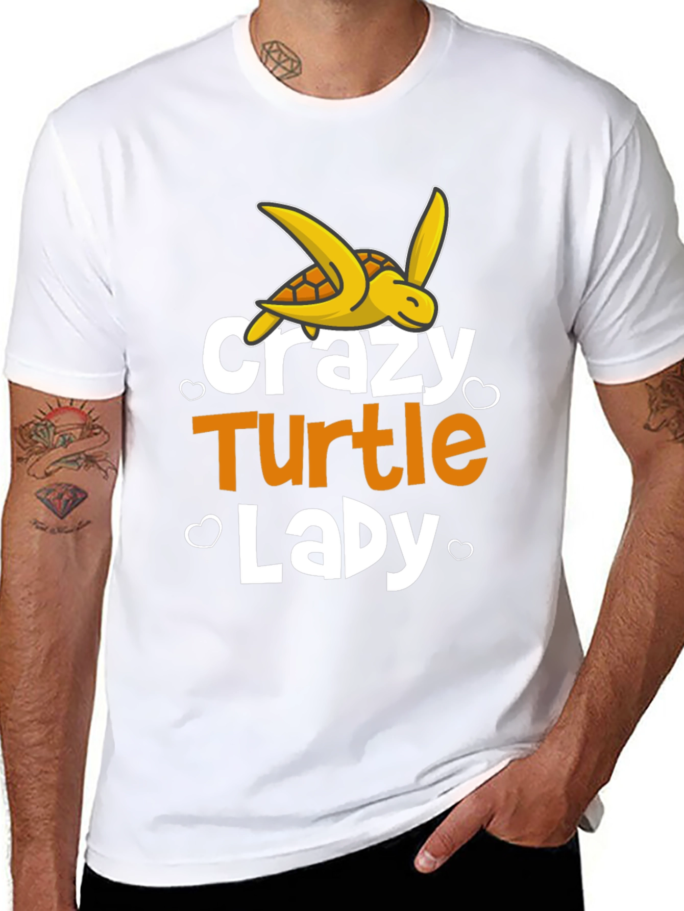Crazy Turtle Lady Graphic T-Shirt