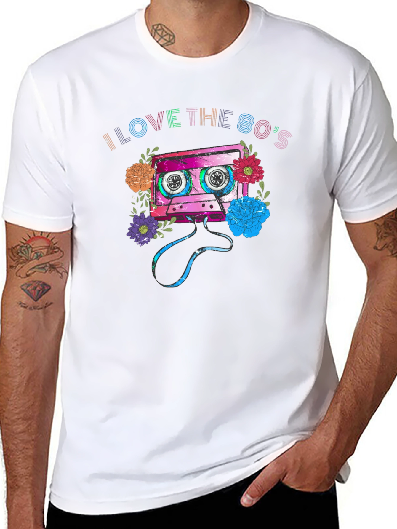 I Love the 80s Cassette Tape Graphic T-Shirt