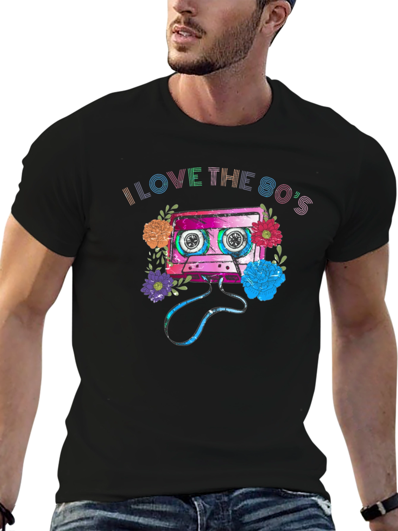 I Love the 80s Cassette Tape Graphic T-Shirt