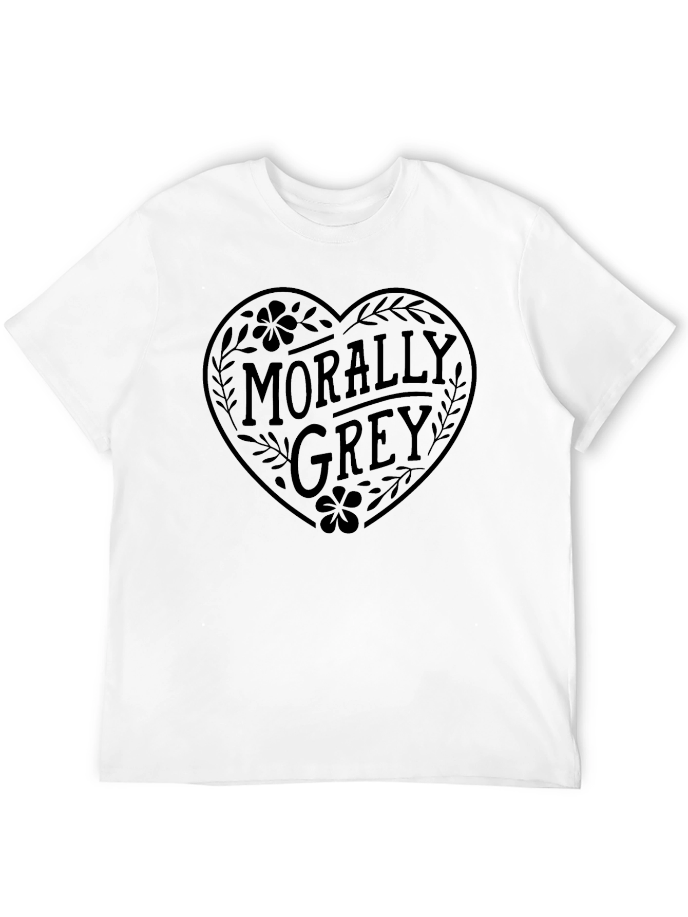 Morally Grey Graphic Tee - Unisex Cotton T-Shirt