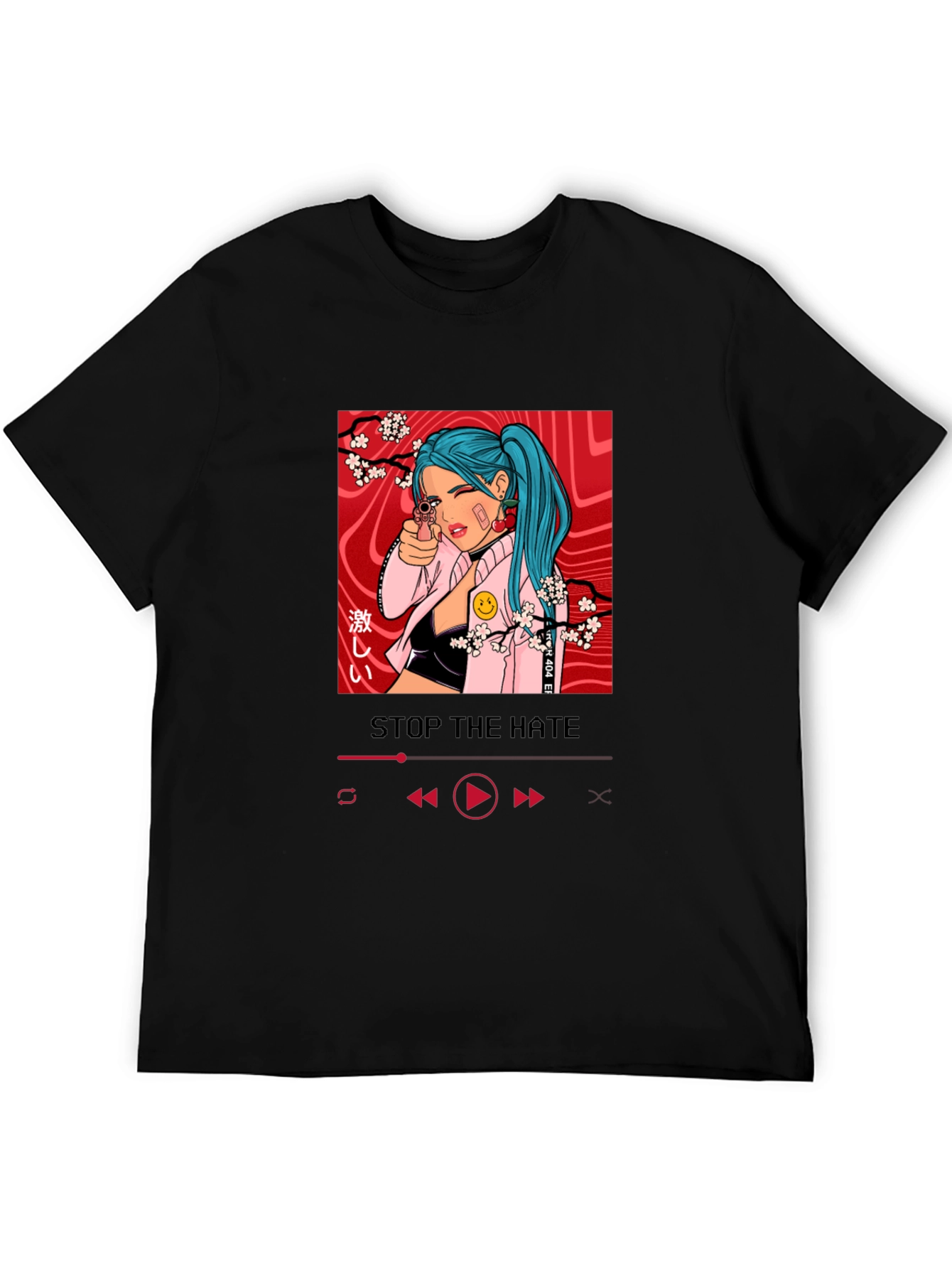 Stop The Hate T-Shirt with Edgy Anime Design