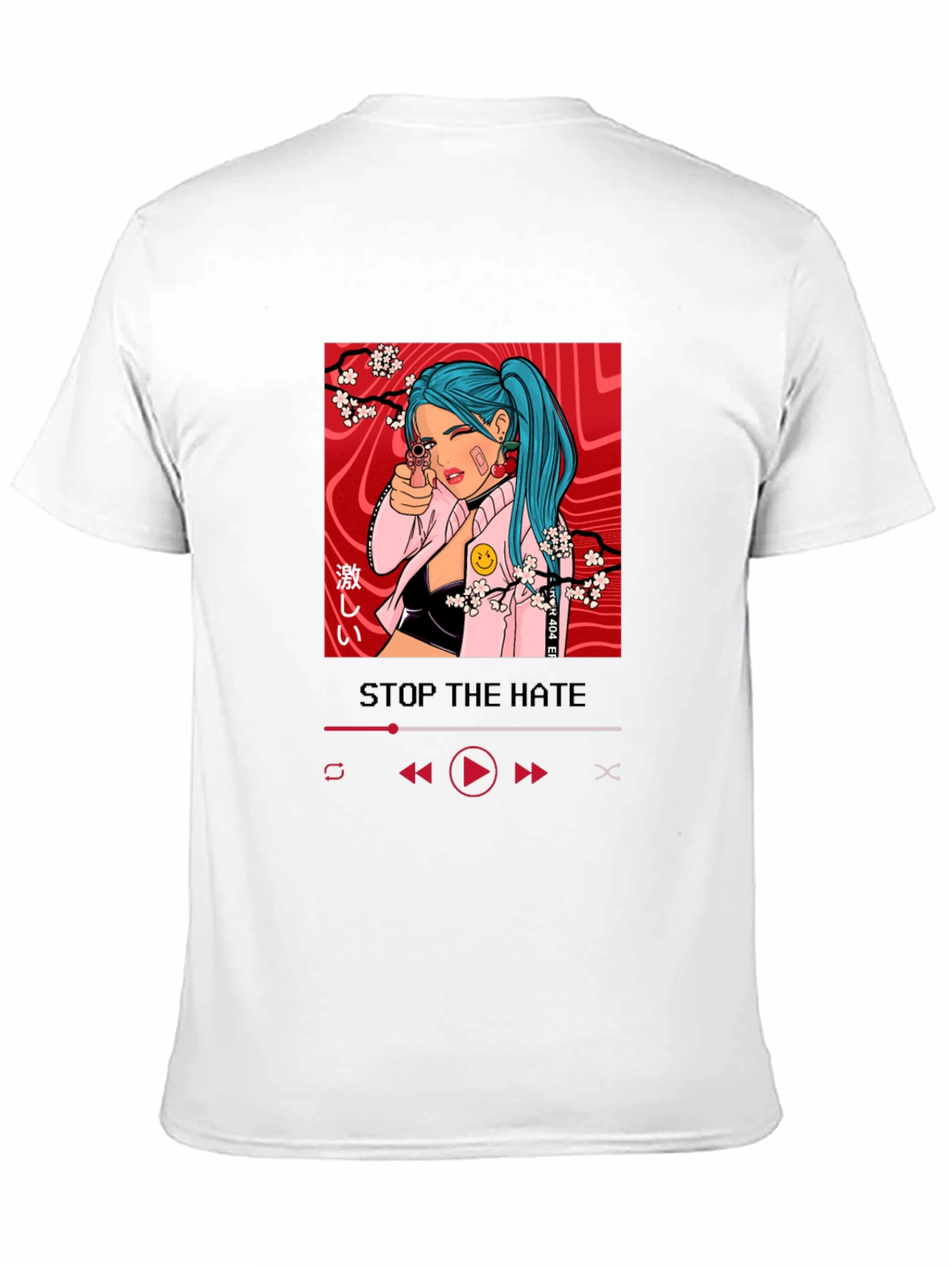 Stop The Hate T-Shirt with Edgy Anime Design