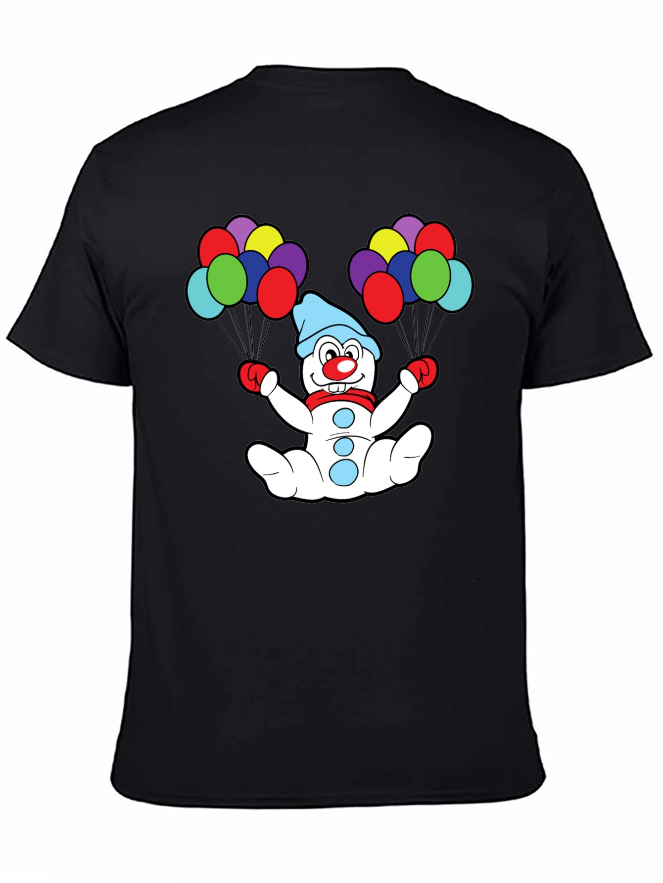 Clown Snowman with Balloons T-Shirt