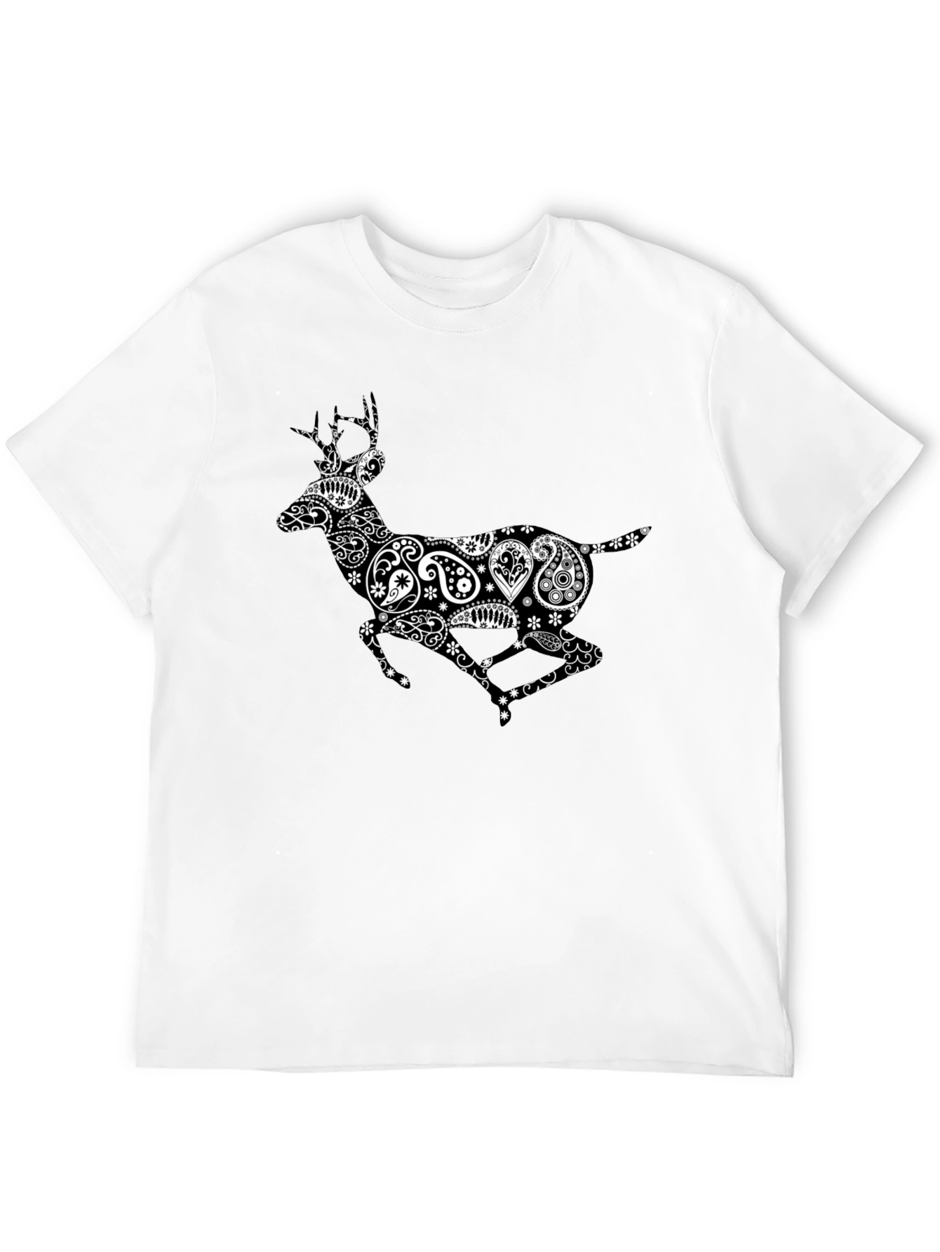 Black Deer Paisley Graphic Tee