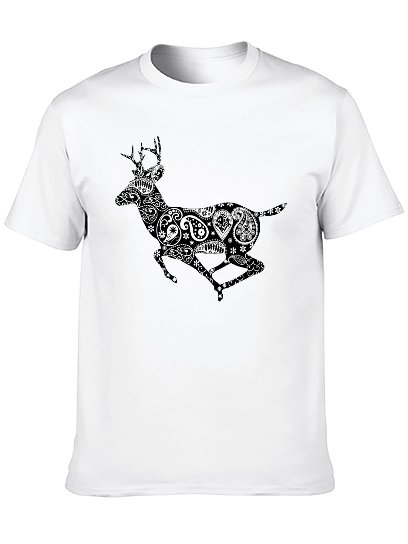 Black Deer Paisley Graphic Tee