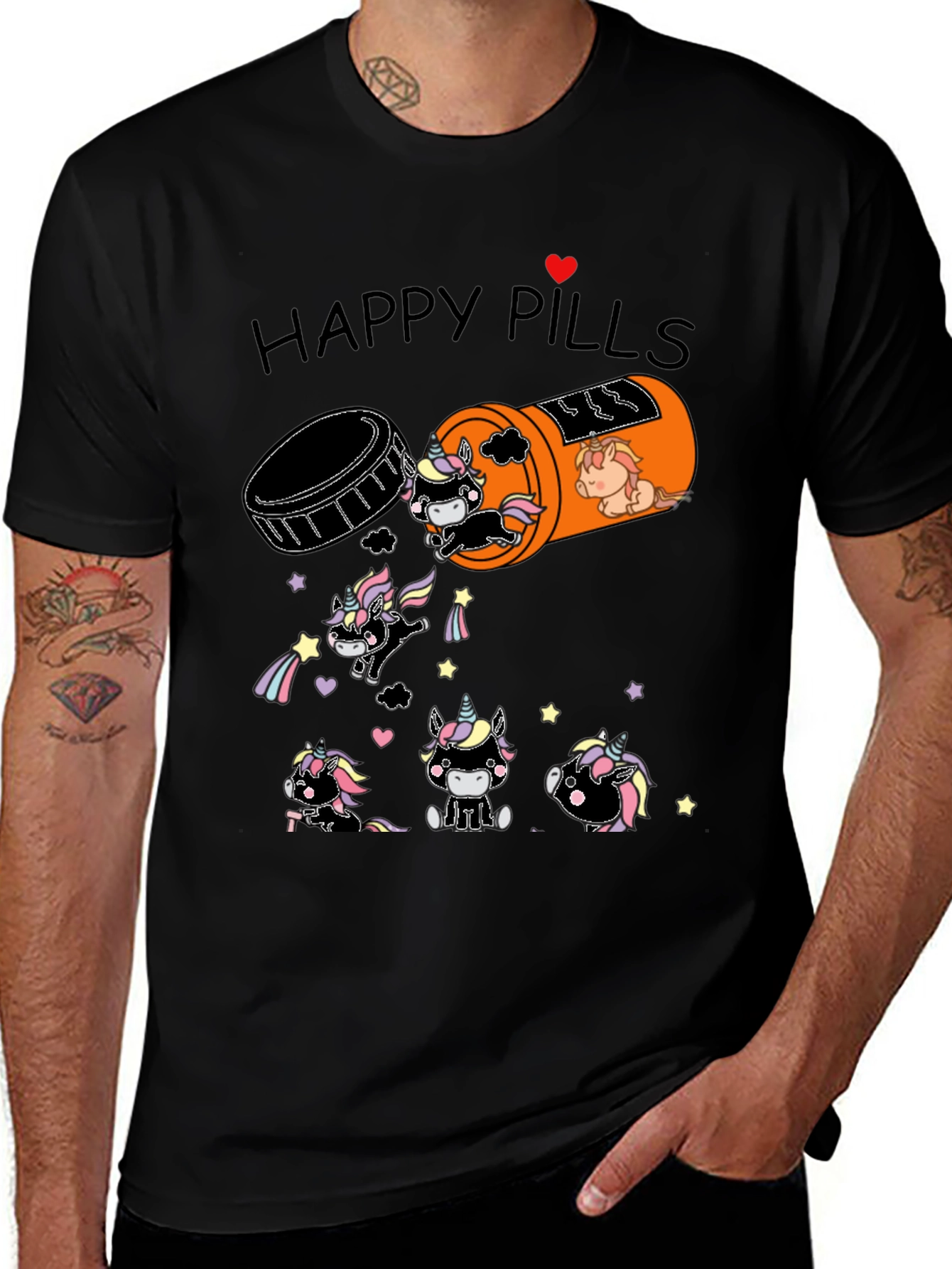 Unicorn Happy Pills Graphic Tee